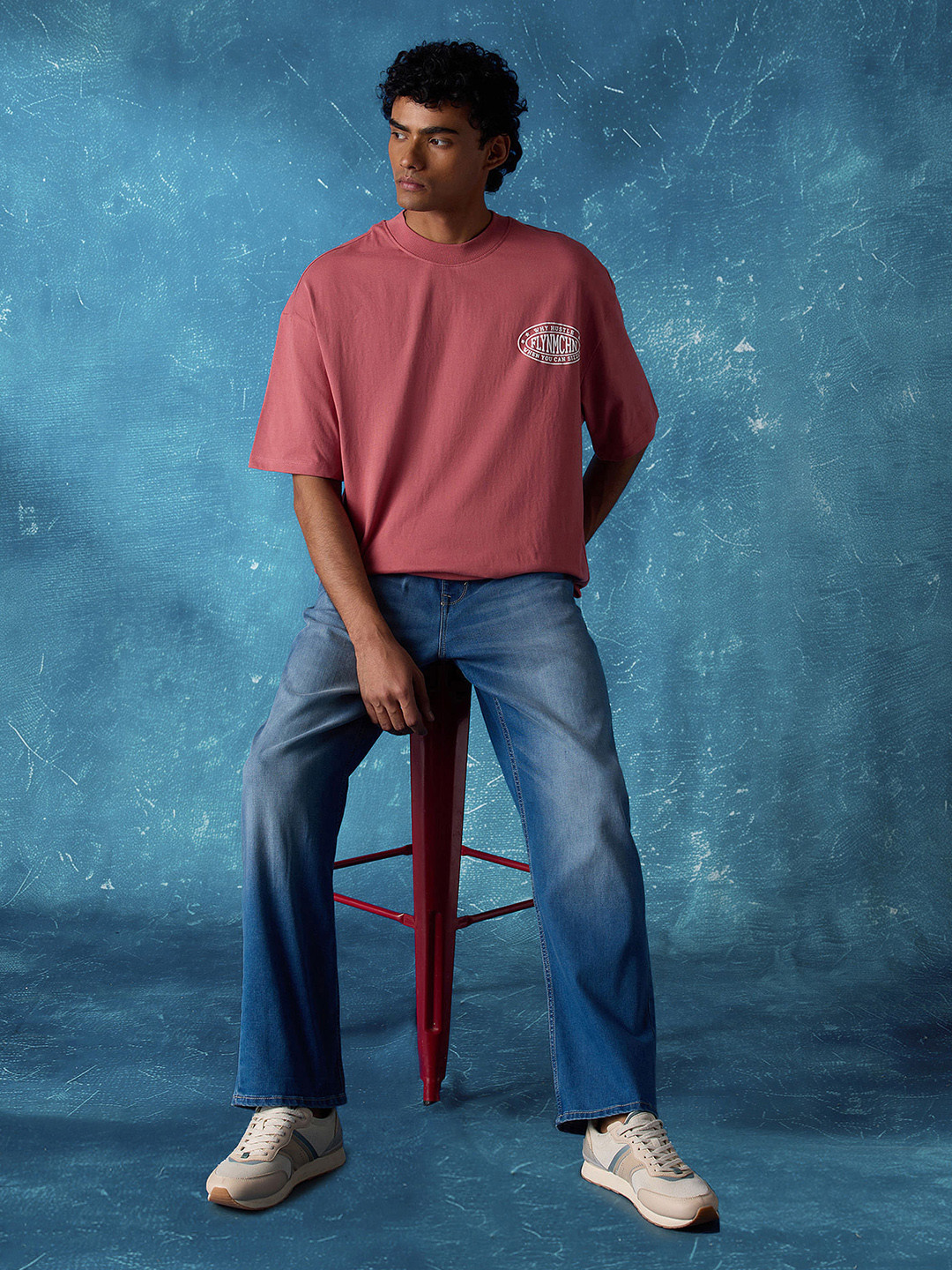 Flying Machine Men Light Fade Stretchable Jeans