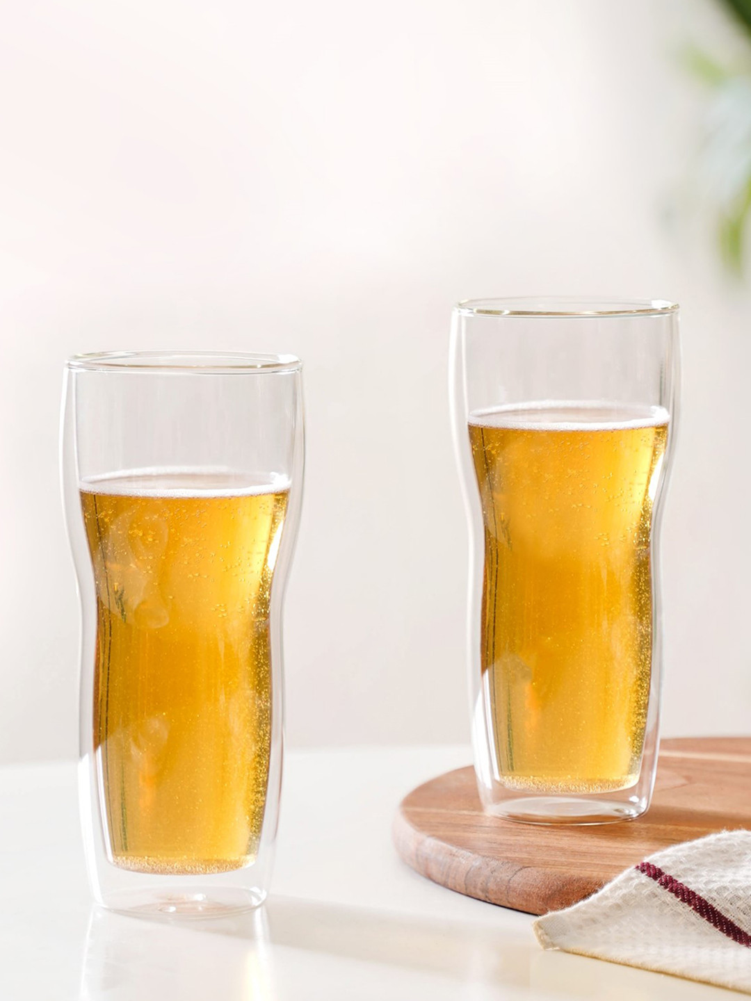 Nestasia Transparent 2 Pieces Beer Glass 500ml