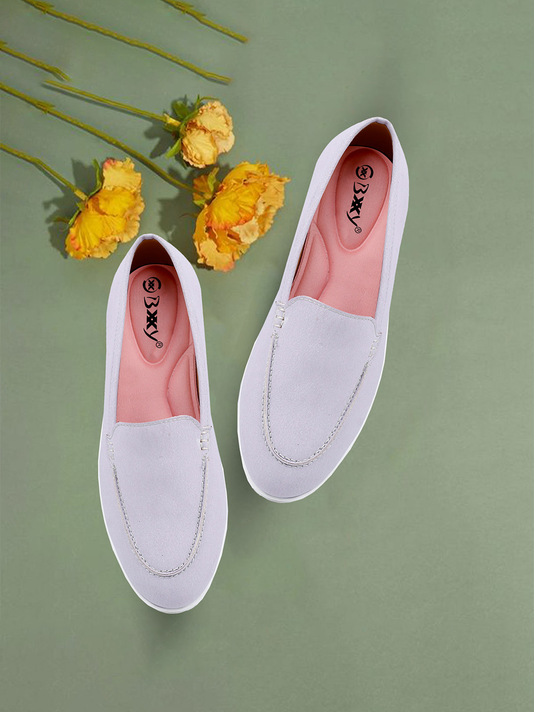 Bxxy Women Suede Slip-ons PU Loafers