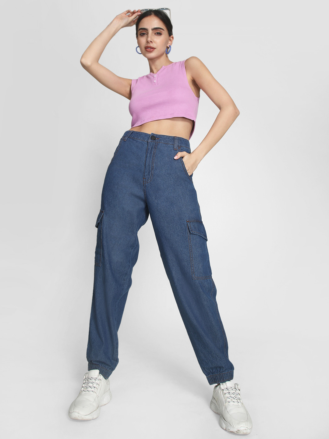 IVOC Women Classic Low Distress Jeans