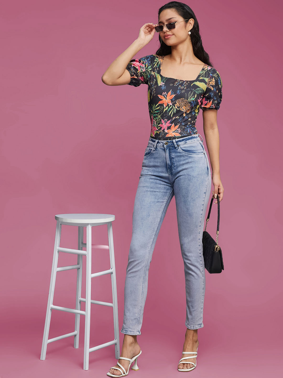 DressBerry Slim Fit Regular Premium Polyknit Bodysuit Top