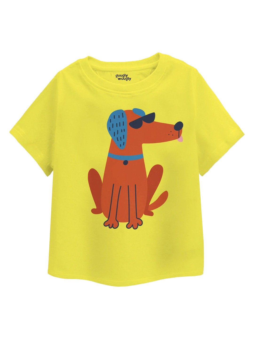 Guugly Wuugly Girls RustDog Super Soft Combed Compact Cotton T-shirt