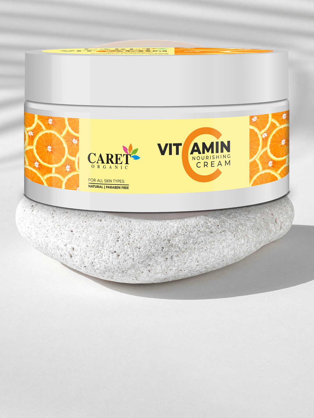 CARET ORGANIC Vitamin C Nourishing Cream For Skin Moisturizing - 100 g