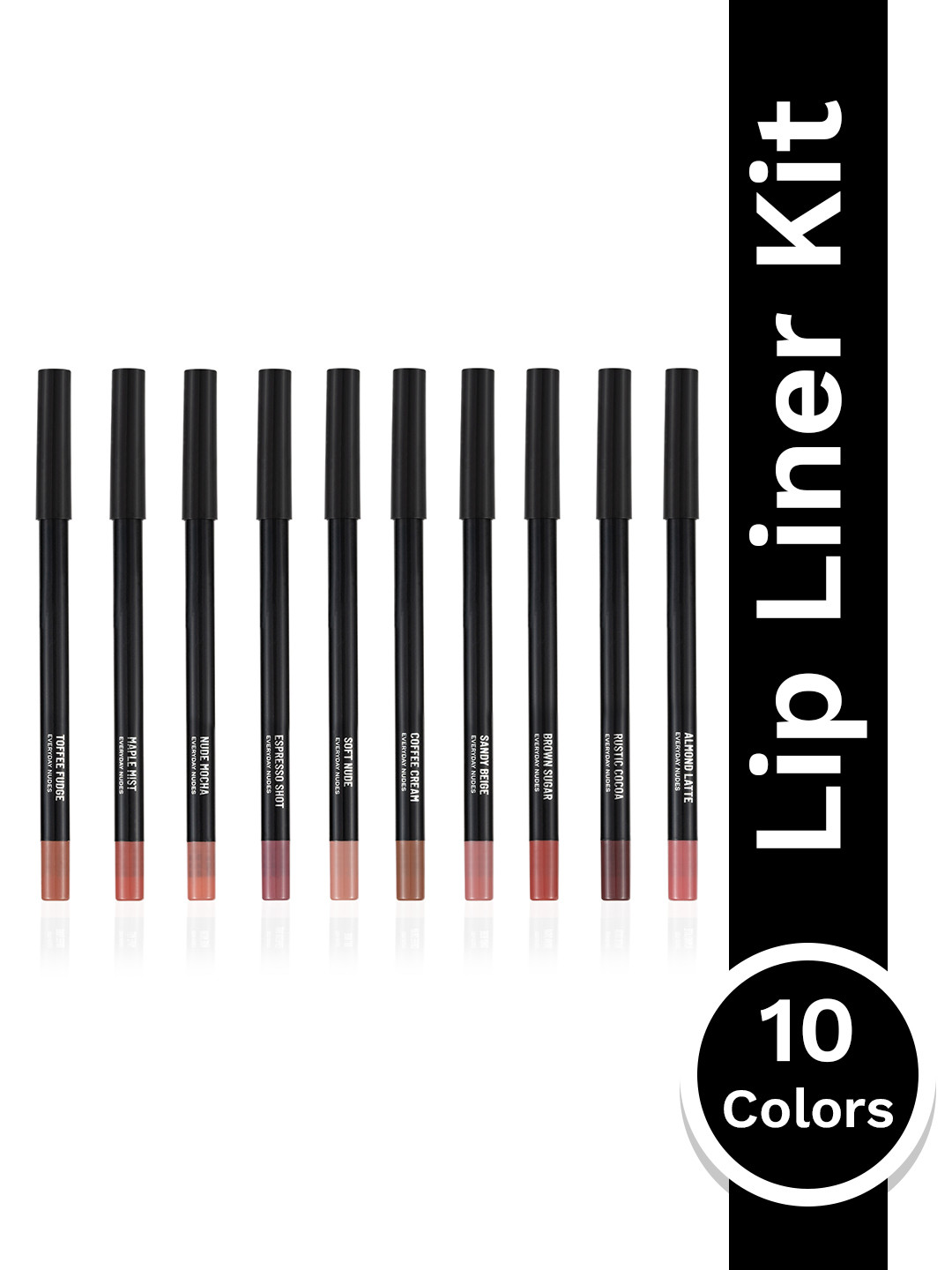 PAC Everyday Nudes Highly Pigmented Waterproof 24H Lip Liner Kit