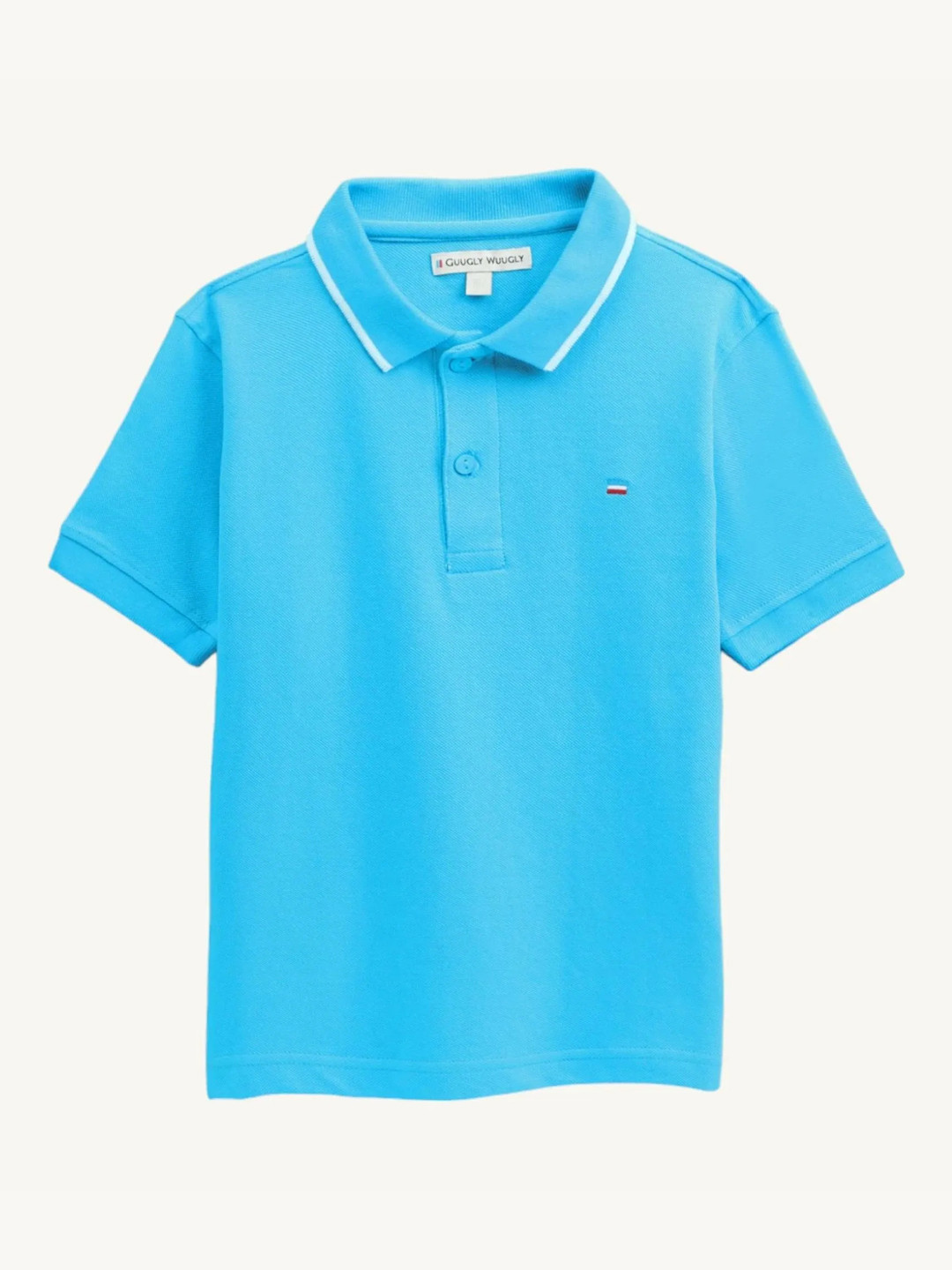 Guugly Wuugly Super Soft Combed Compact Cotton Blue Polo