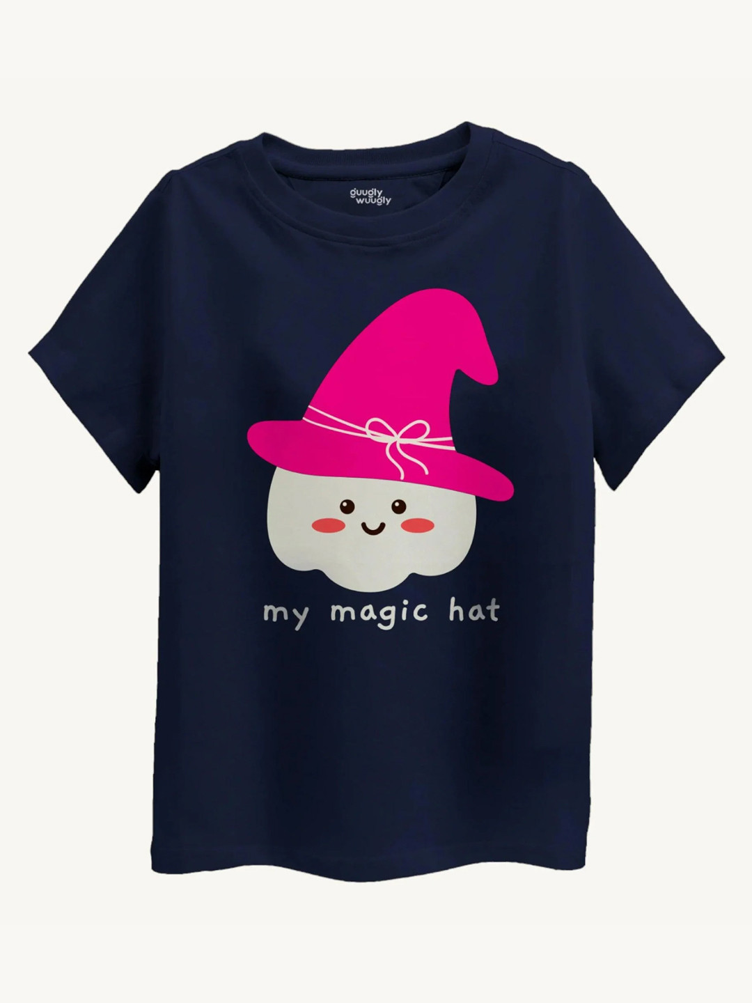 Guugly Wuugly Girls Magic Hat Super Soft Combed Compact Cotton T-shirt
