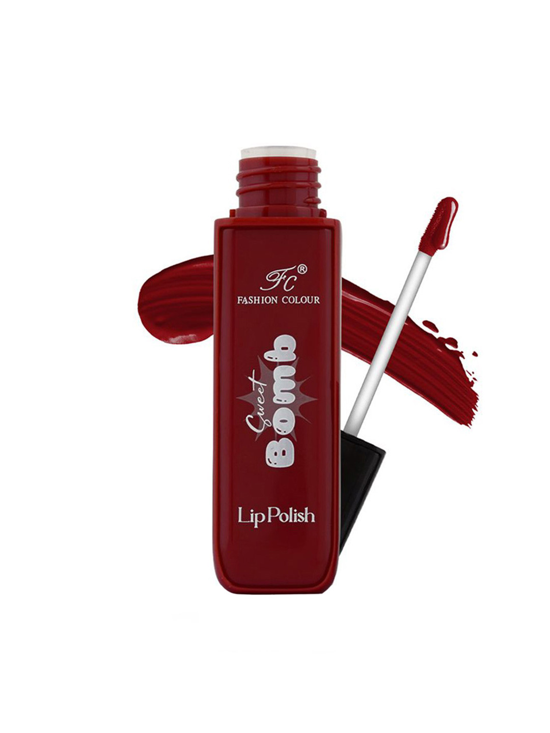 Fashion Colour Sweet Bomb Long Lasting Matte Liquid Lipstick - 4 ml - Vivid Red - 12