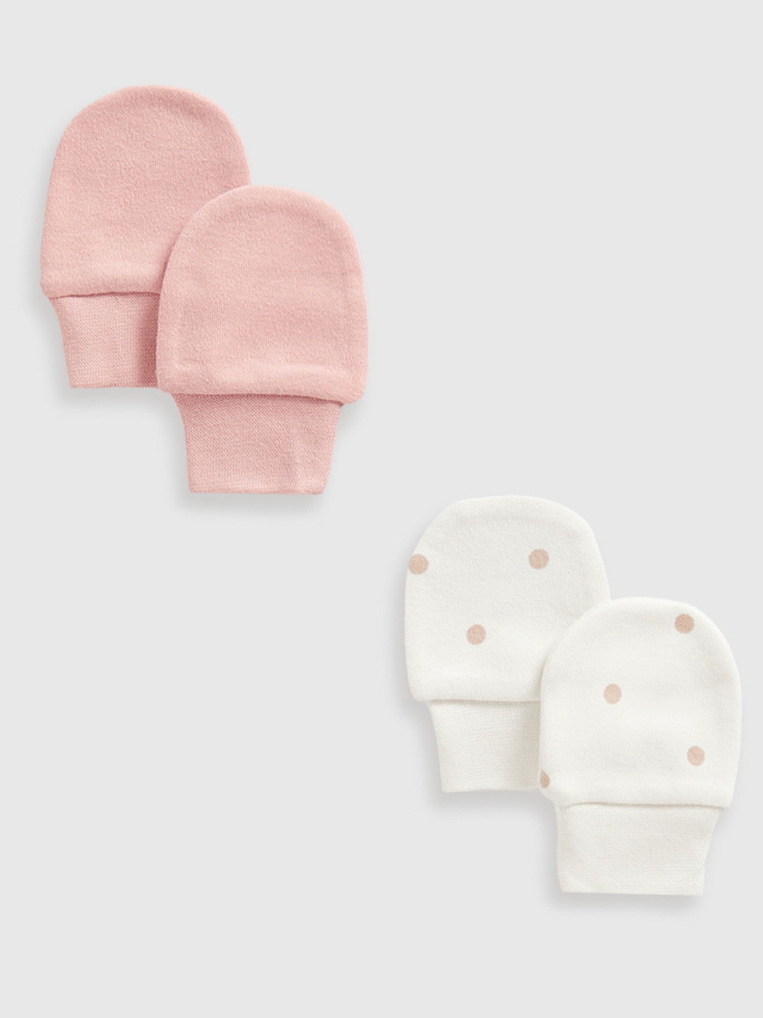 mothercare Girls Pack Of 2 Printed Mittens