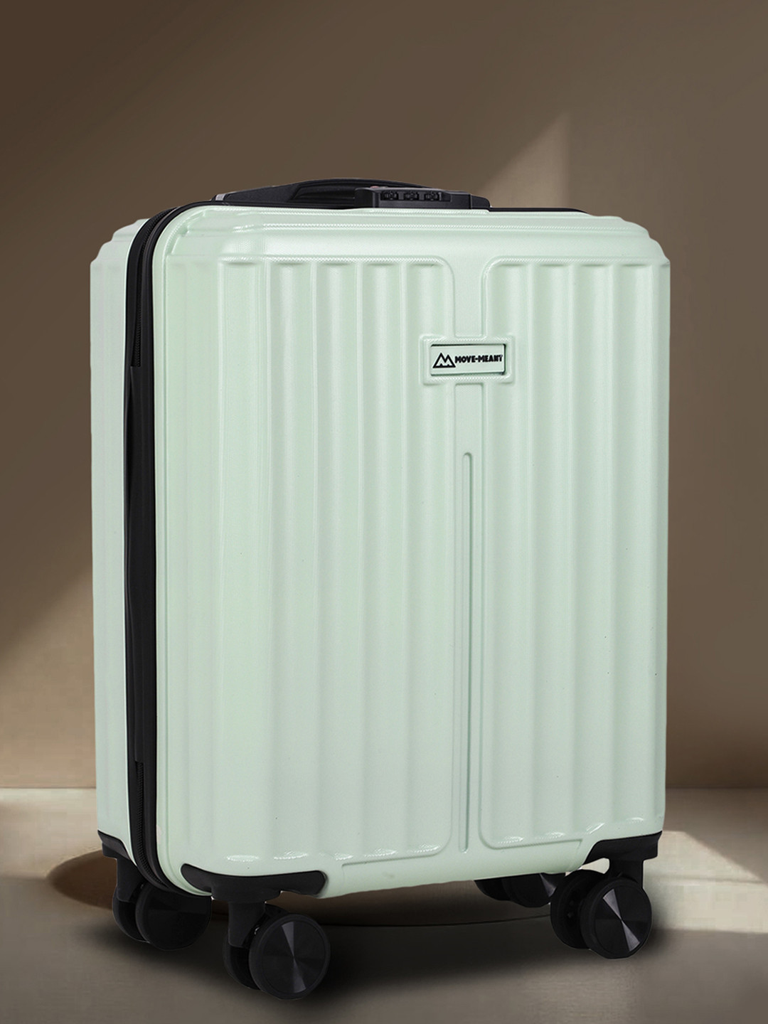 MOVE-MEANT Polycarbonate 8 wheel Hard Small Cabin Trolley Suitcase 55 cm