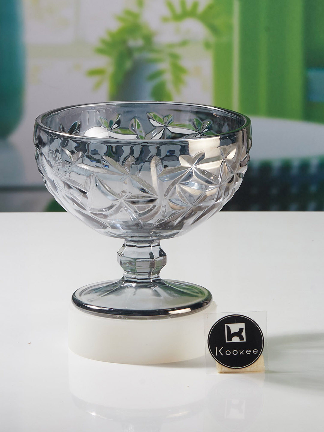 Kookee Grey Glass Serving Bowl - 300  ml