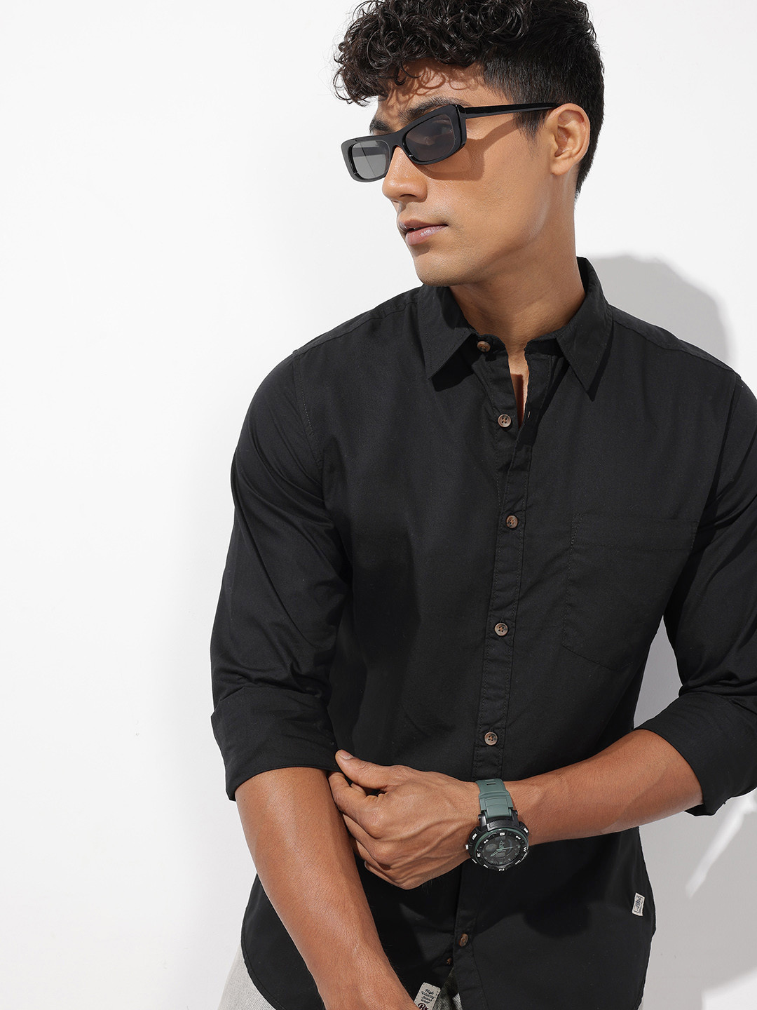 The Roadster Lifestyle Co. Men Pure Cotton Casual Shirt