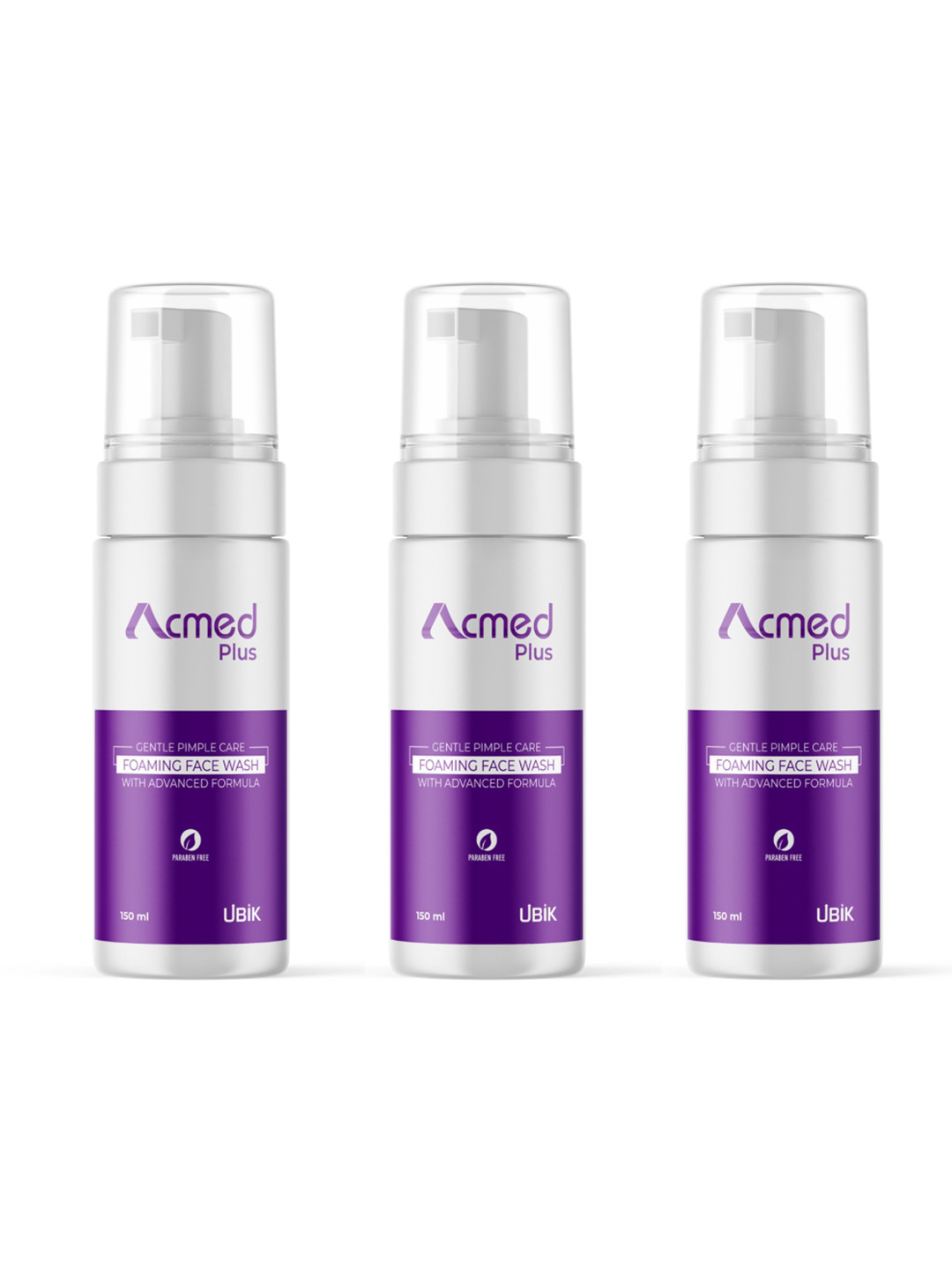 ACMED Plus Set Of 3 Foaming Face Wash- 150ml