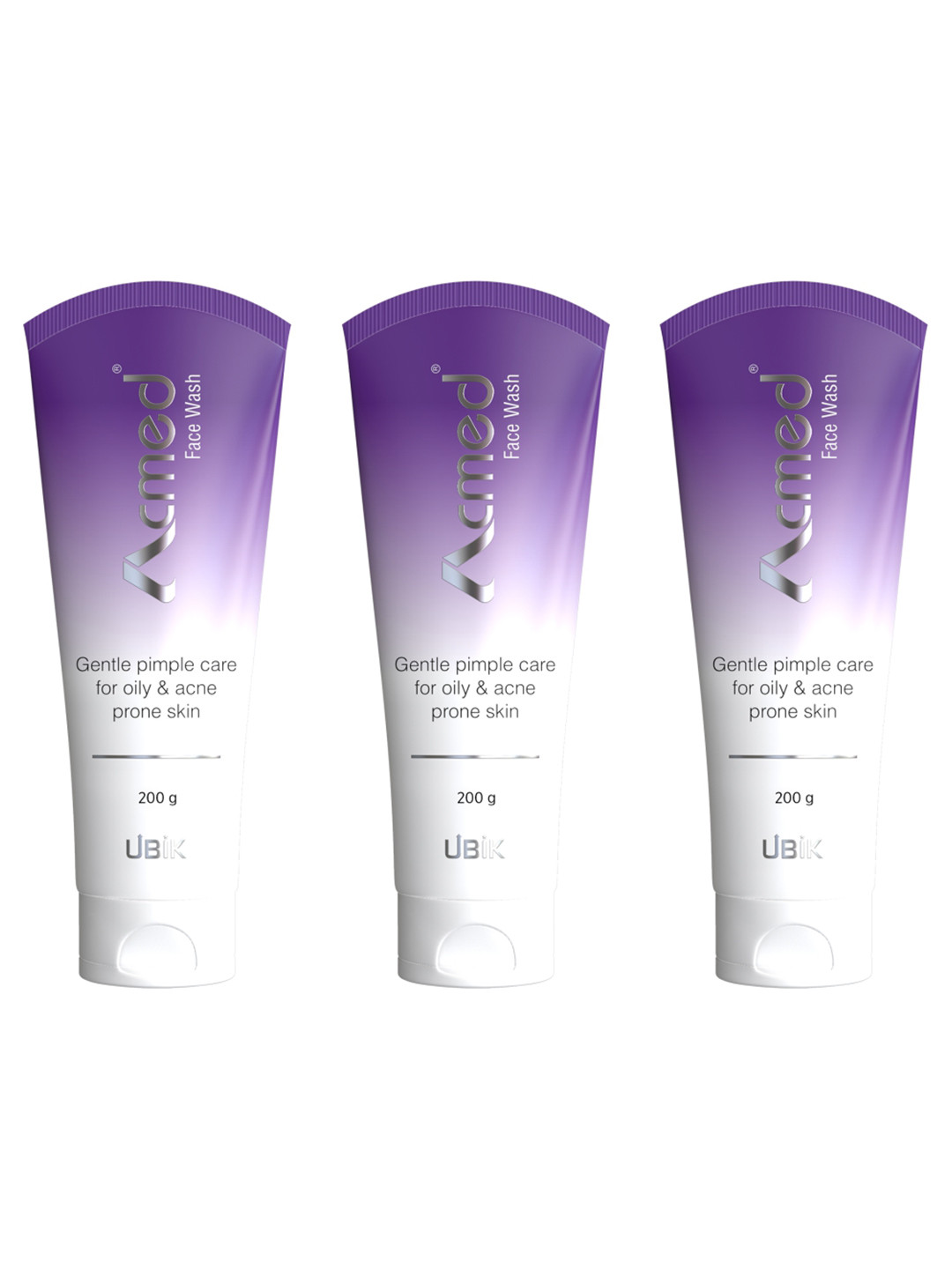 Acmed Set Of 3 Pimple Care Face Wash for Acne Prone Skin 200 gm