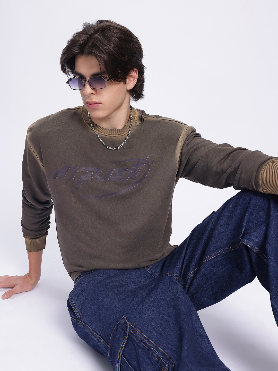 Kook N Keech X fwd Printed Washed Relaxed Sweatshirt