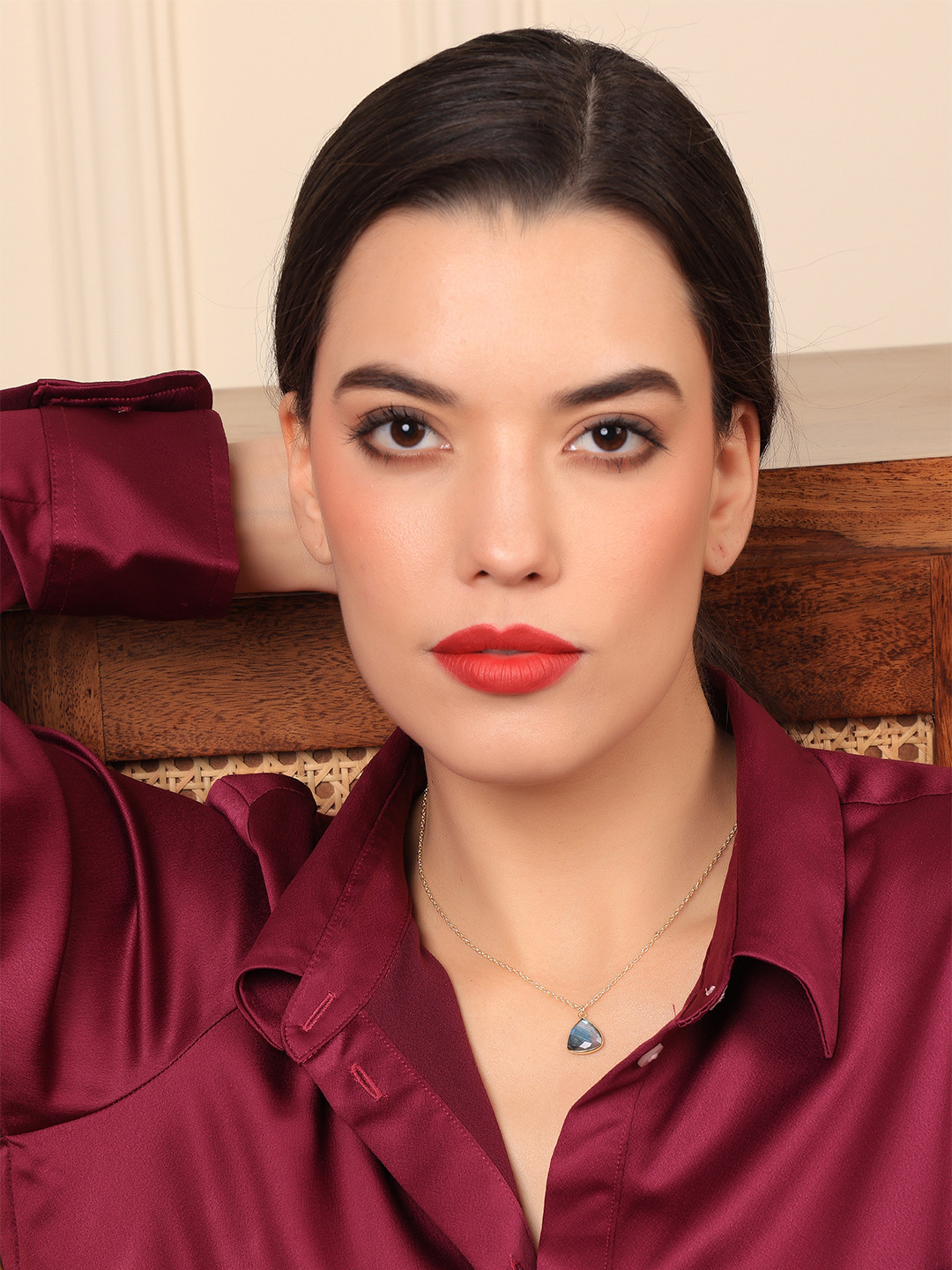 ROYAL PITARAH Gold-Plated Labradorite Necklace