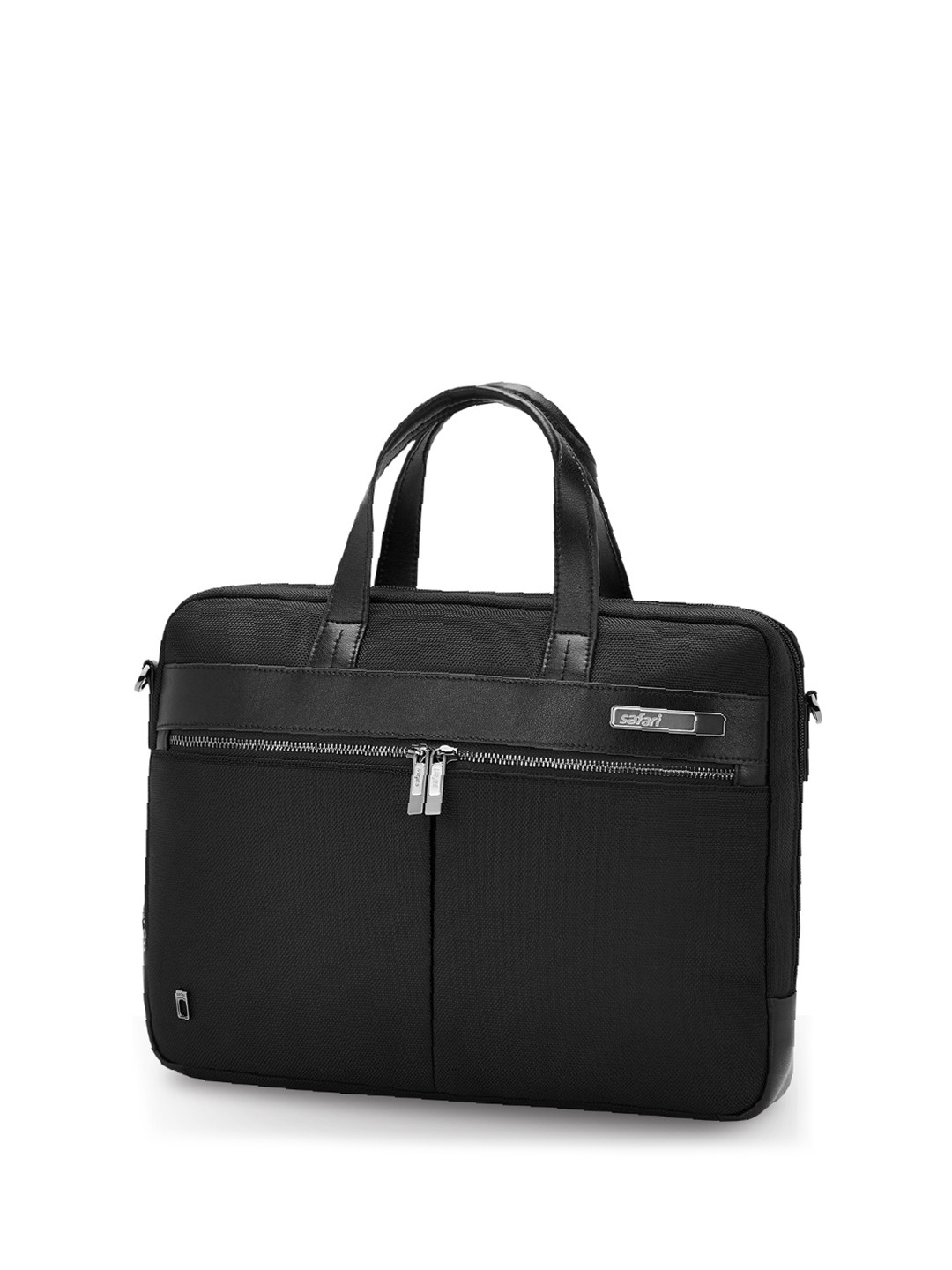 Safari Select Noble Black with Adjustable and Detachable Straps Laptop Messenger Bag