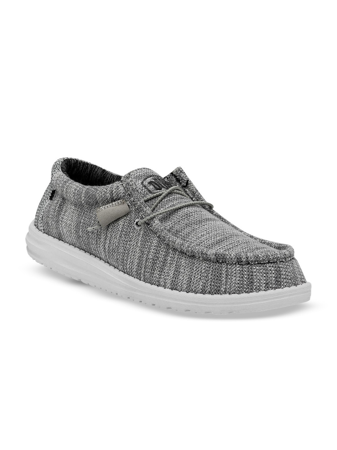 HEYDUDE Men Wally Stretch Mix Woven Design Slip-on Stretch-Lace Sneakers