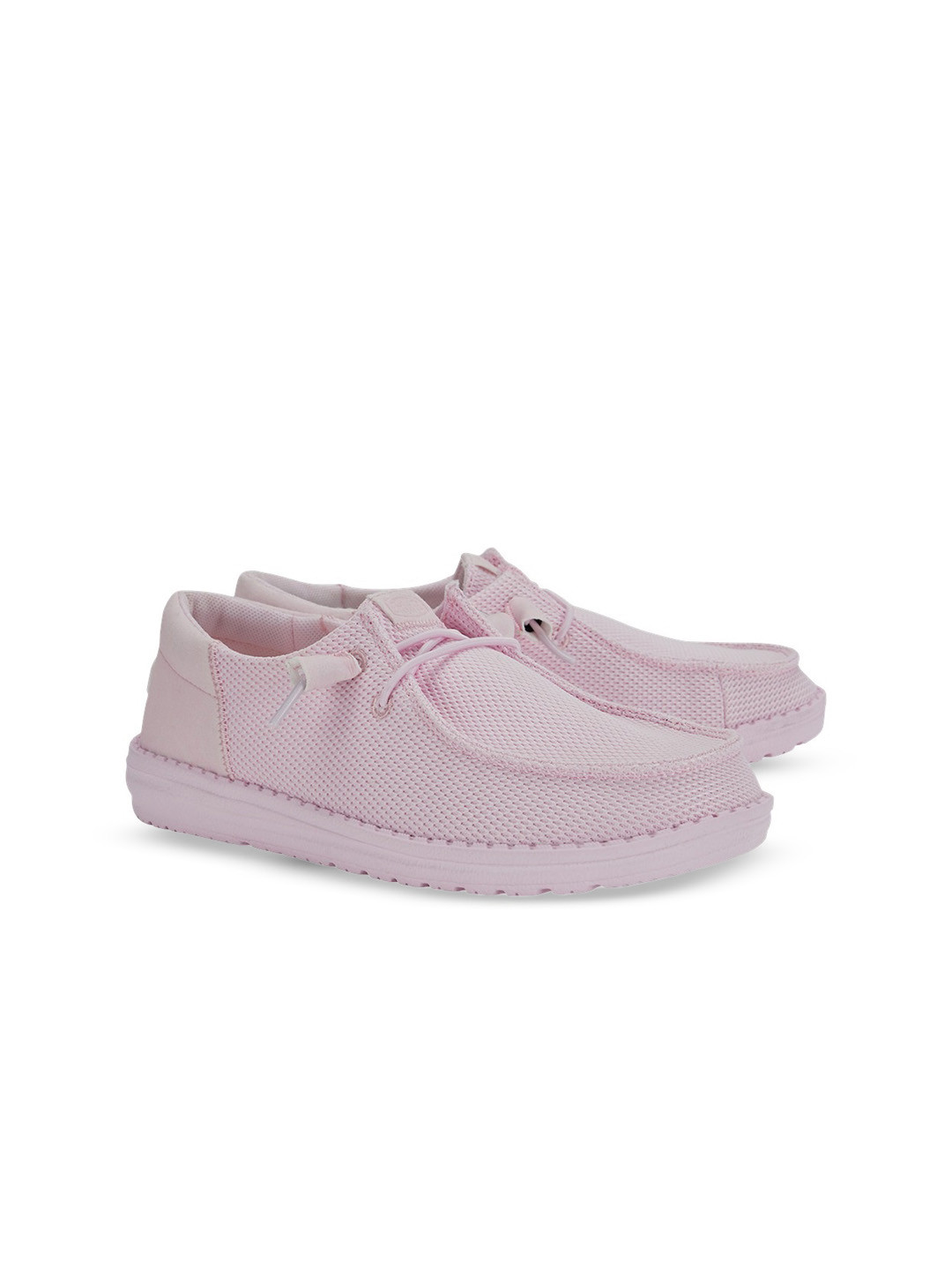 HEYDUDE Women Wendy Funk Mono Woven Design Slip-on Stretch-Lace Loafers