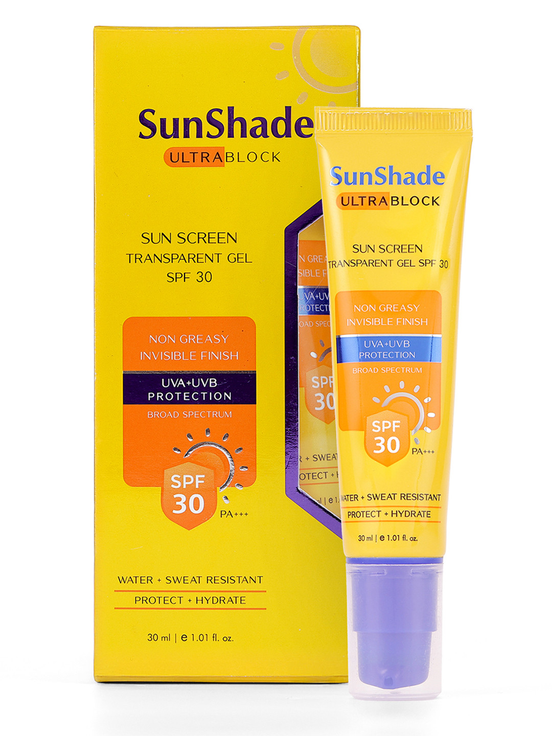 Leeford Sunshade Ultra Matte Sunscreen Gel for Face  & Body With SPF-30 UVA + UVB - 30ml