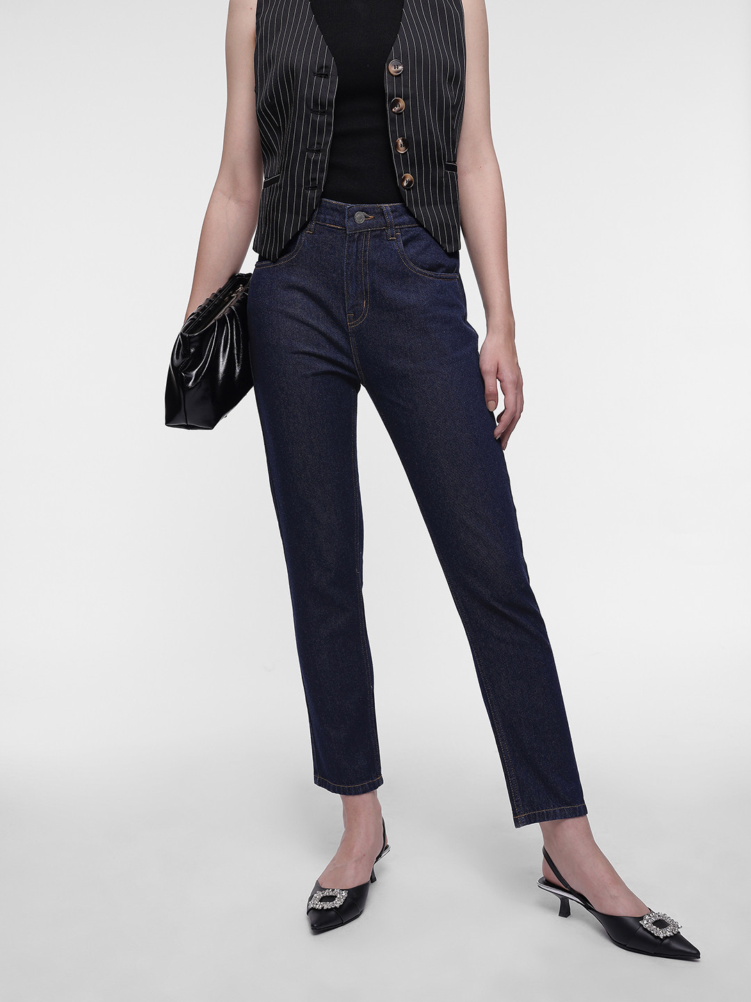 French Connection Women Regular Fit Non-Stretchable Slim Fit Jeans