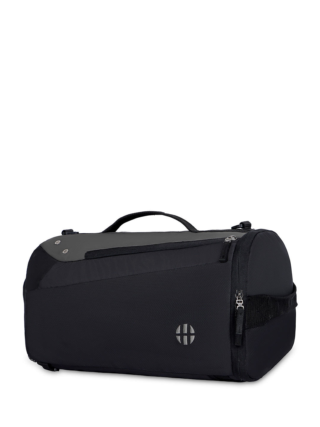 Harissons Dazzle Unisex Black 25L Sports & Gym Duffel Bag With Shoe Compartment