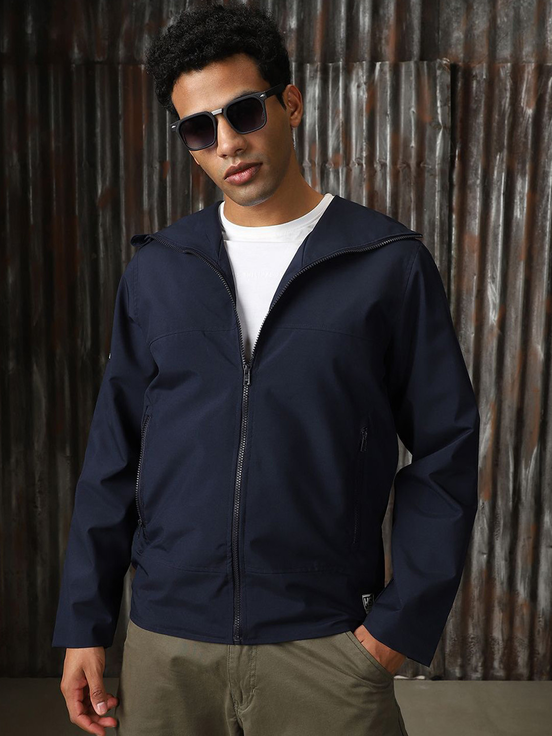 High Star Men Windcheater Light Winters Hooded Tailored Jacket