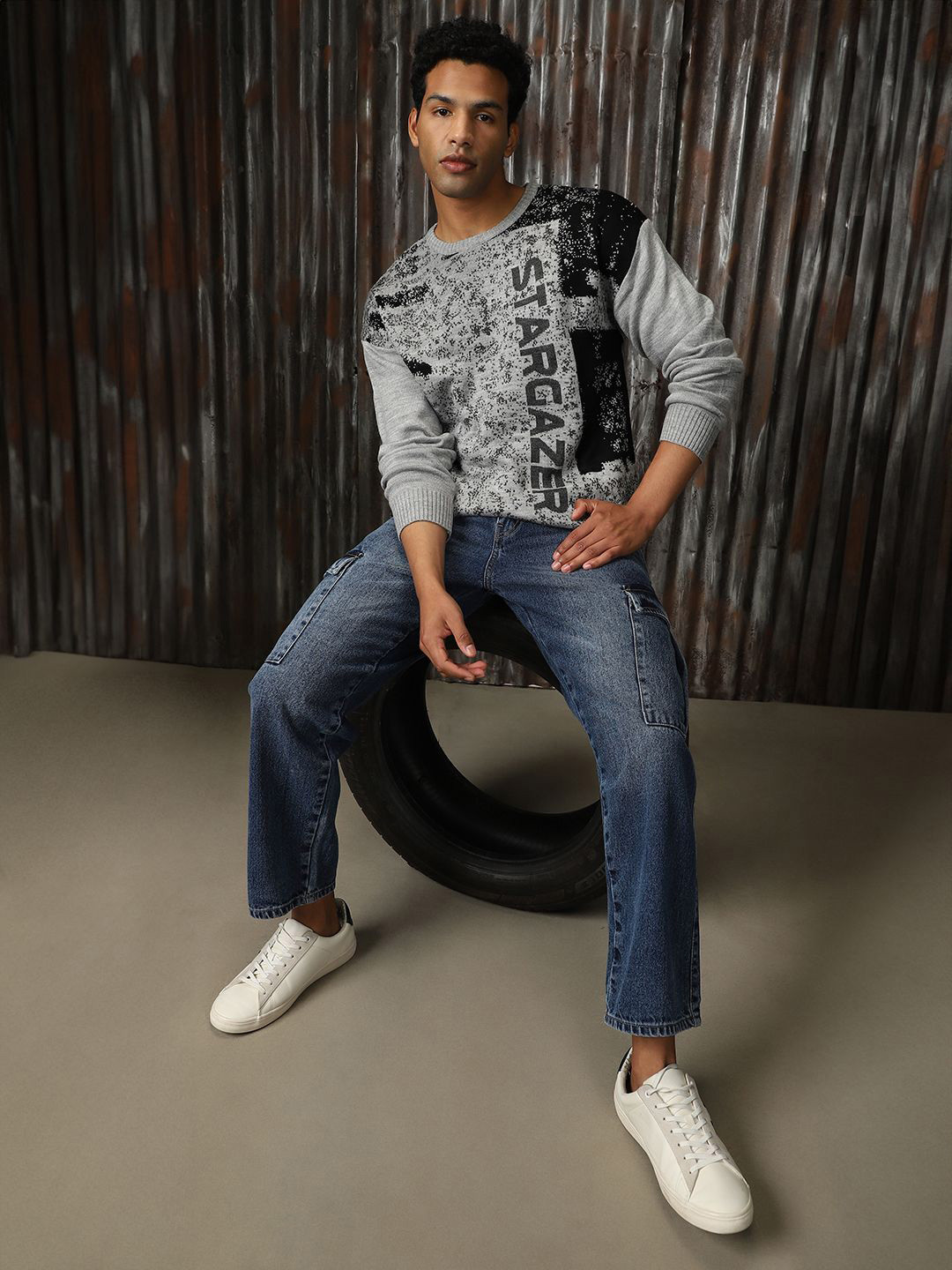 High Star Men Round Neck Sweaters