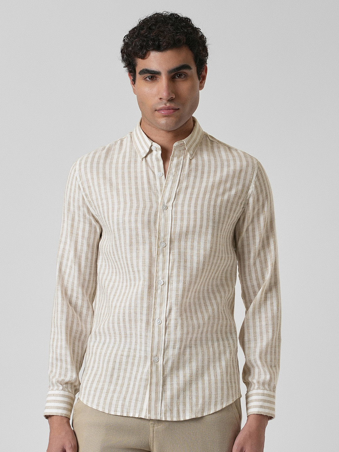 Banana Club Men Classic Slim Fit Grid Tattersall Checks Semi Sheer Checked Casual Shirt