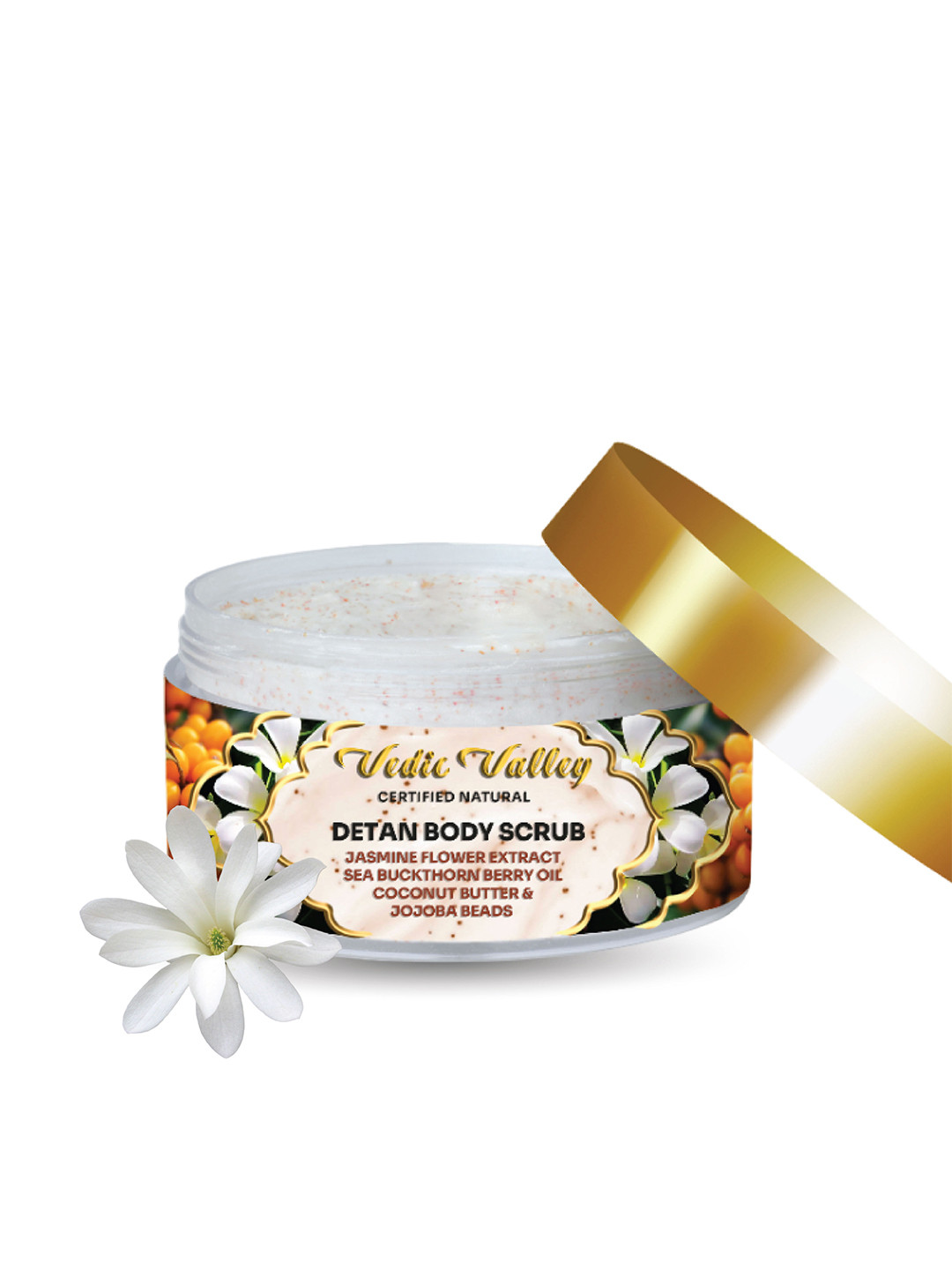 Vedic Valley Natural Jasmine Detan Body Scrub - 250 g