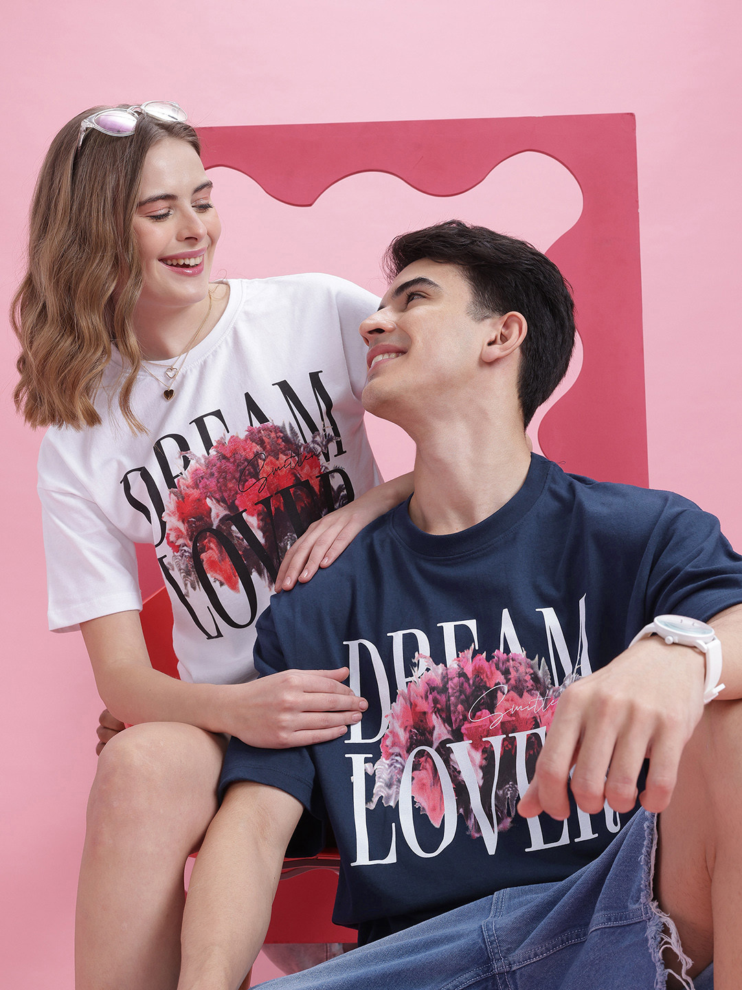 Mast & Harbour Twin Collection Relaxed Printed T-shirt
