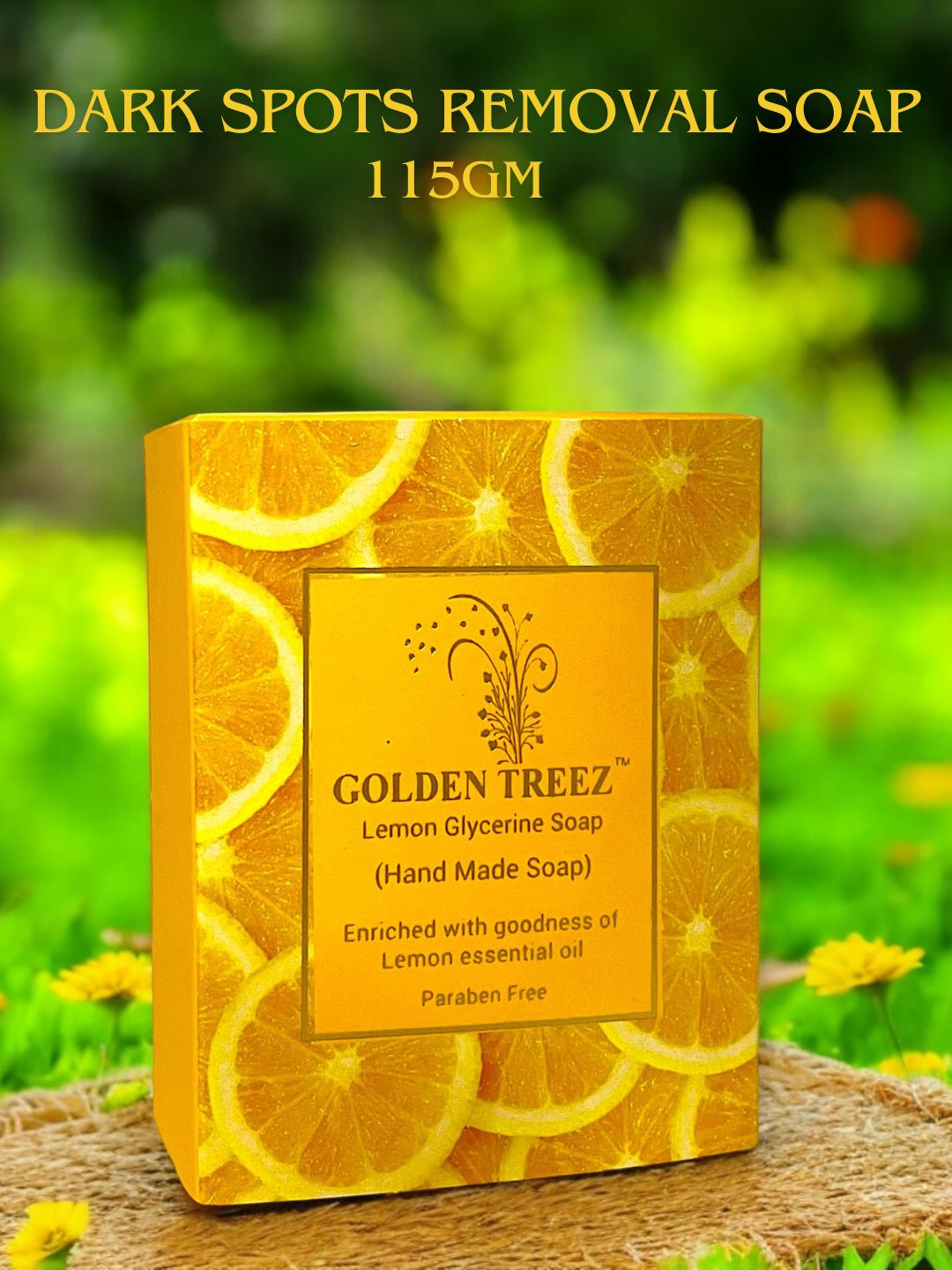Golden Treez Handmade Lemon Dark Spots Removal Soap 115 gm