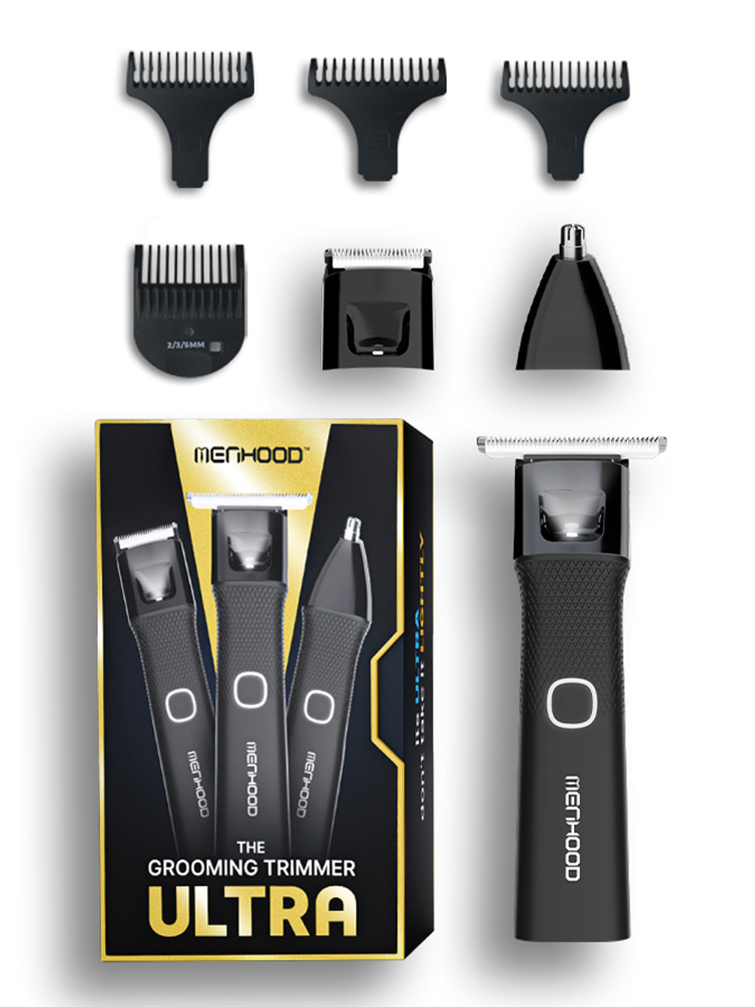 MENHOOD Rechargeable Waterproof Cordless 180 Min Run-Time Grooming Trimmer Ultra