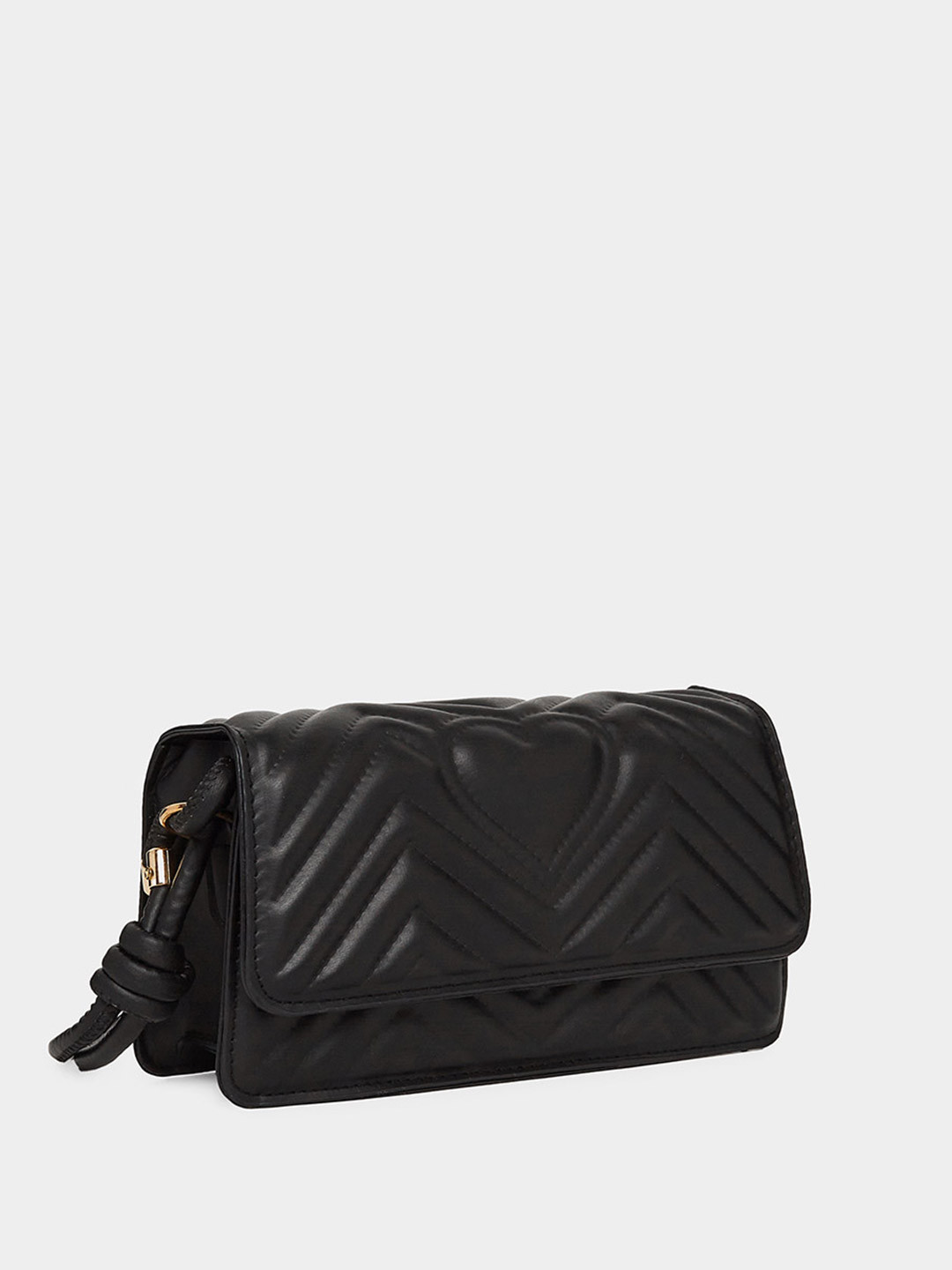 Styli Women Quilted Heart Shaped Details Shoulder Bag