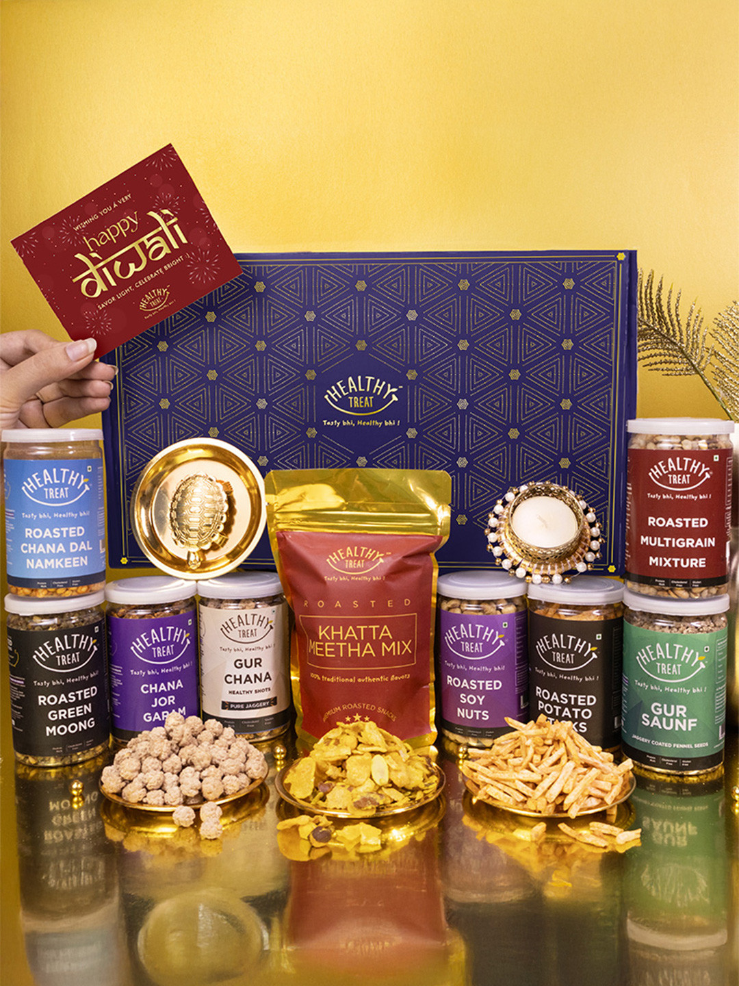 Healthy Treat Set Of 12 Healthy Treat Diwali Khushiyan Gift Hamper