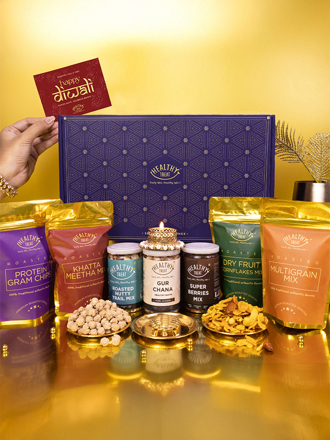 Healthy Treat Set Of 10 Diwali Signature Gift Hamper
