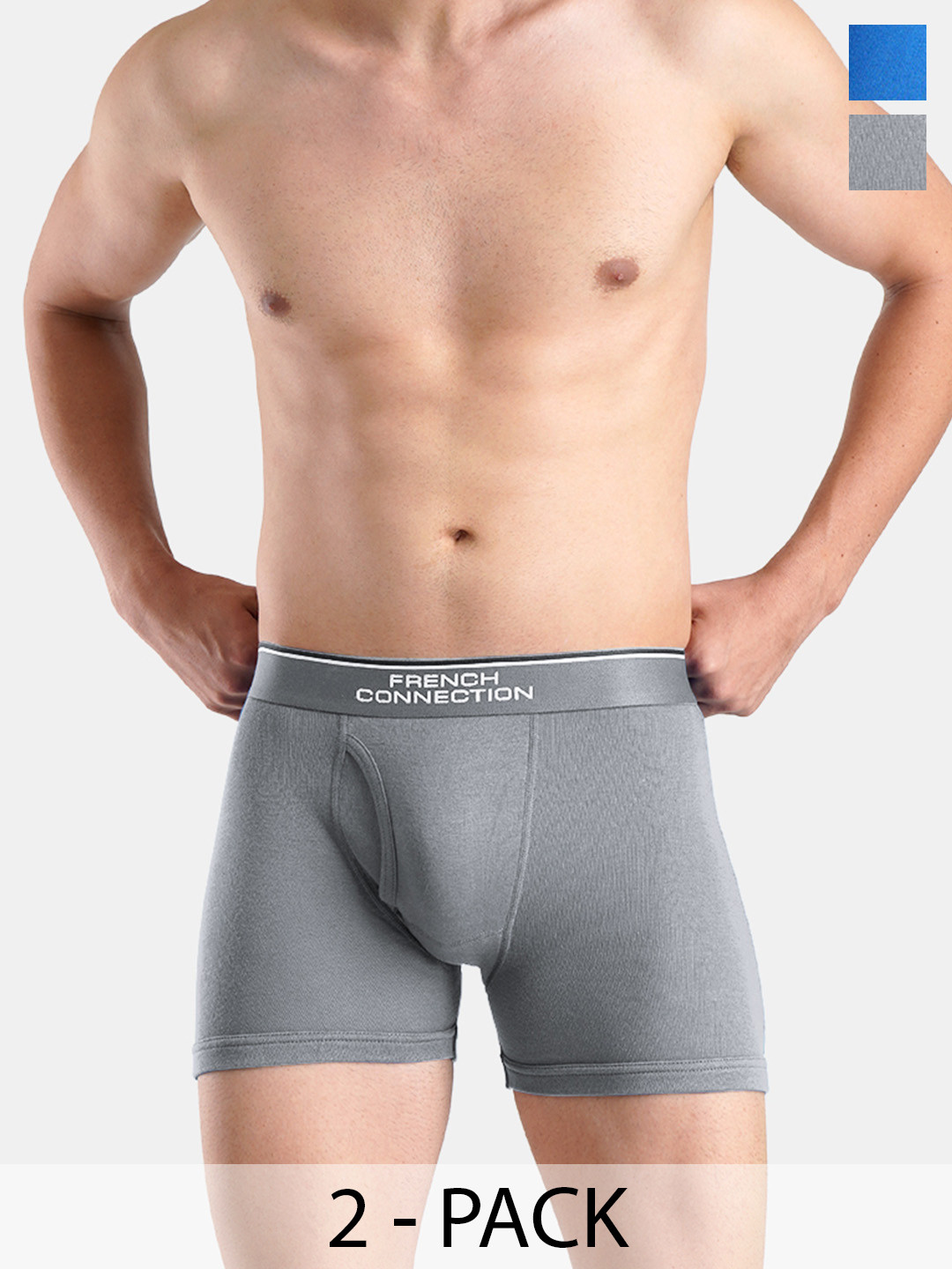 French Connection Pack Of 2 Trunks- BARONSLEEET-CLASSIC BLUE--SLEEET-CLASSIC BLUE