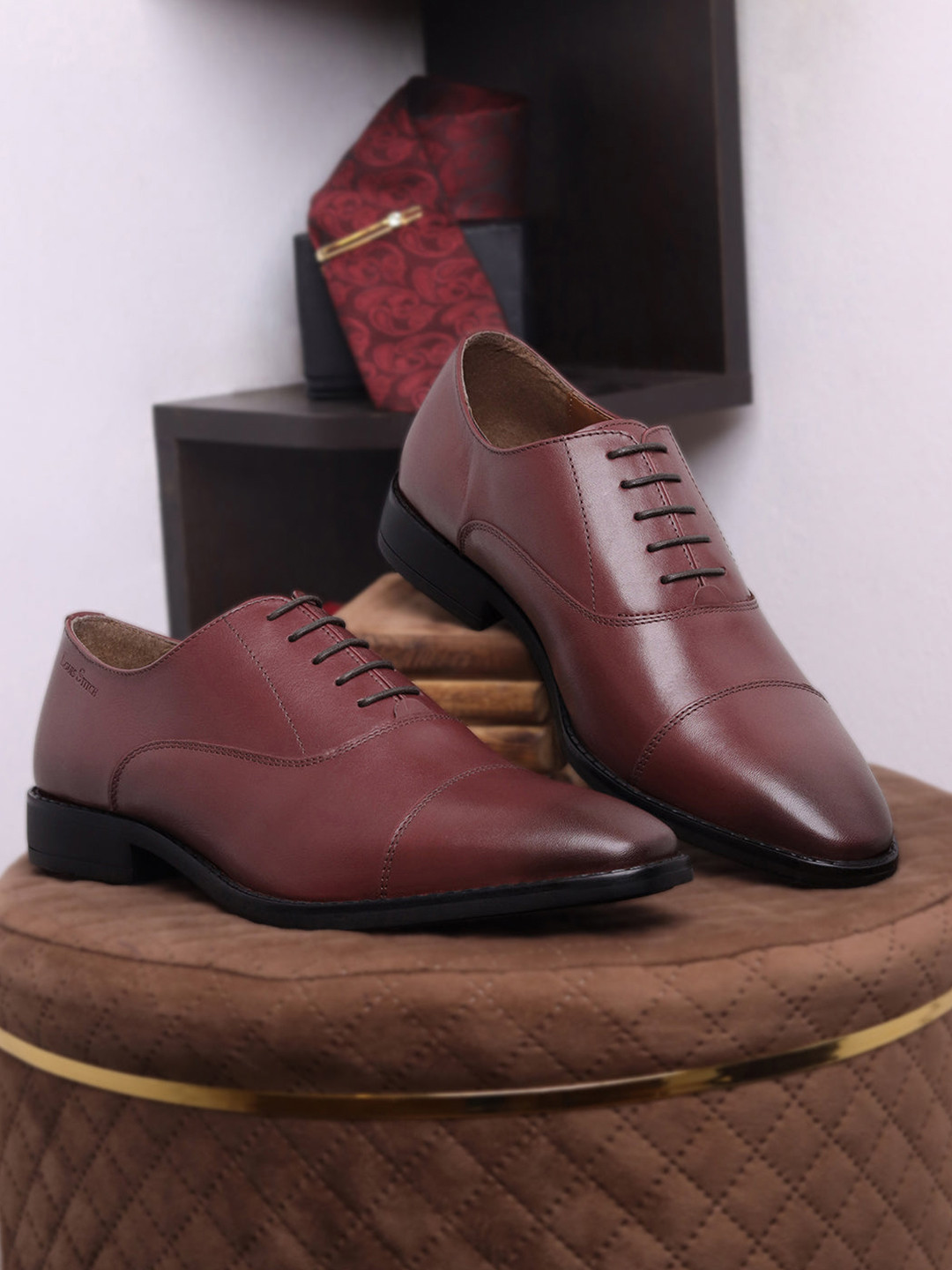 LOUIS STITCH Men Premium Egyptian Crust Leather Formal Derbys