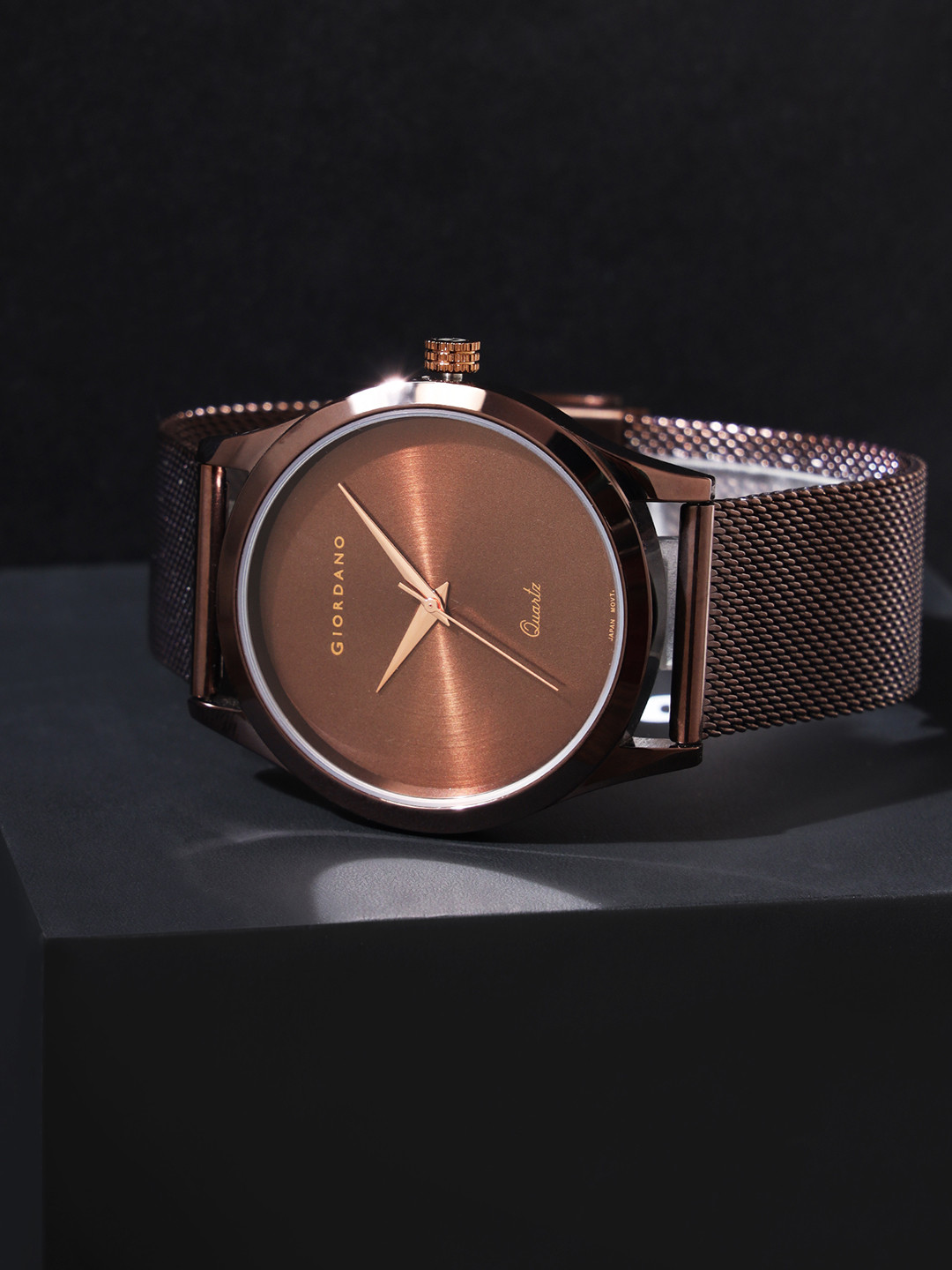 Giordano Men Dial & Bracelet Style Straps Analogue Quartz Movement Watch Gz-50111-33