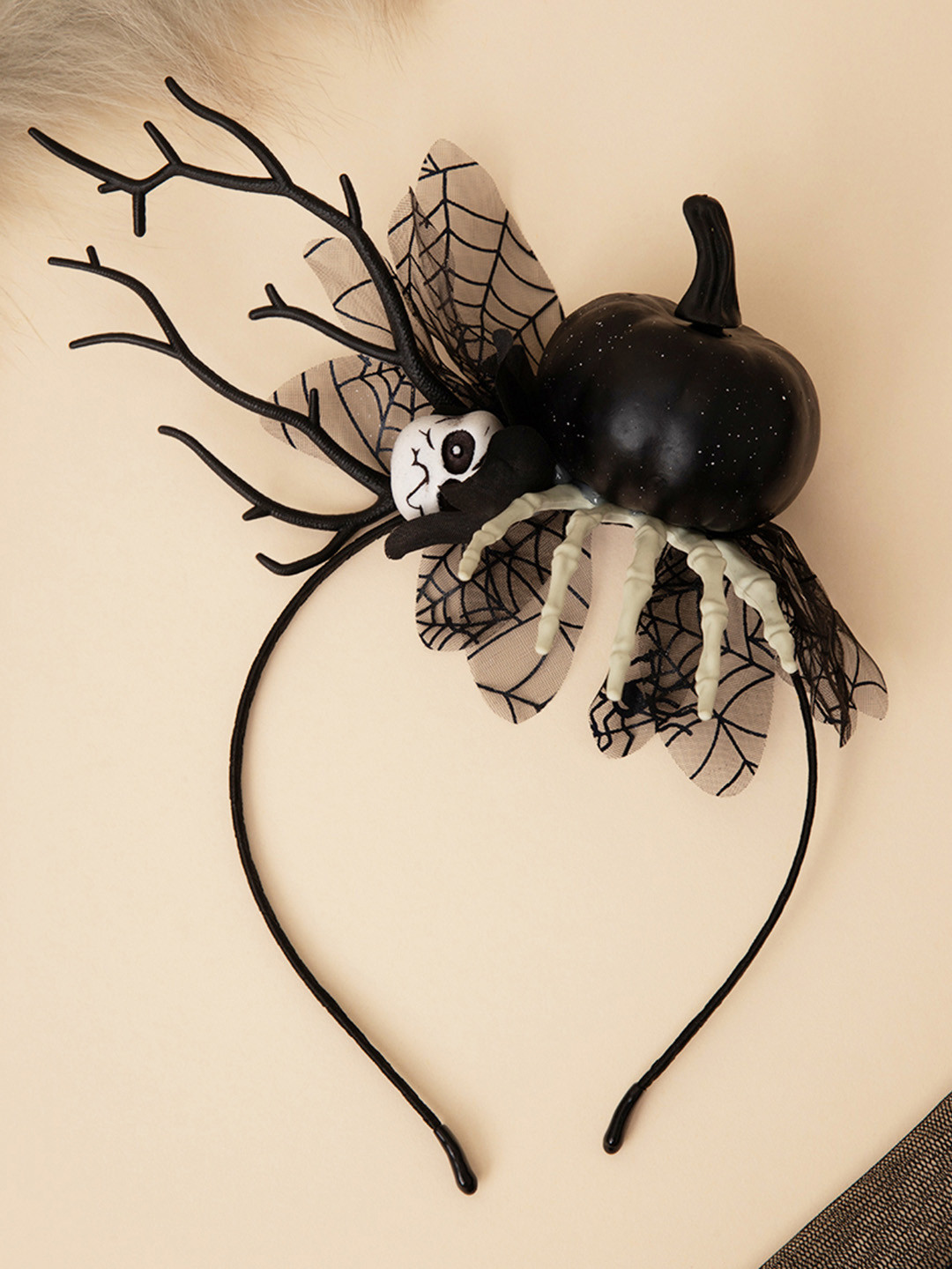 Radhu & Kabby Women Embellished Skeleton & Pumpkin Hairband