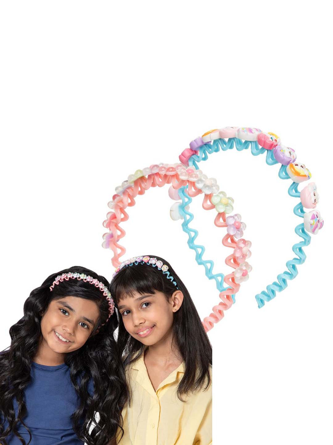 Radhu & Kabby Set of 2 Kids Enamelled Hairband