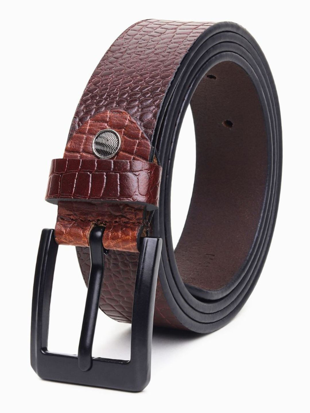 Hayes London Men Leather Belt Premium Genuine Durable Formal Belts Croc