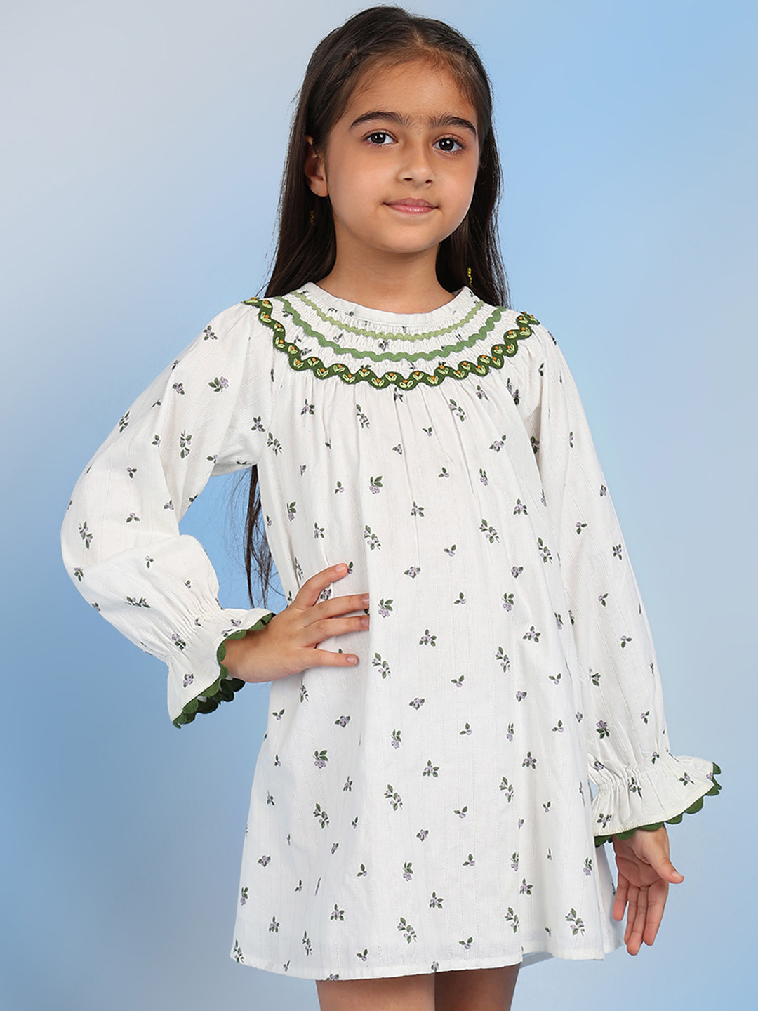 The Tribe Kids Girls Conversational Printed A-Line Dress