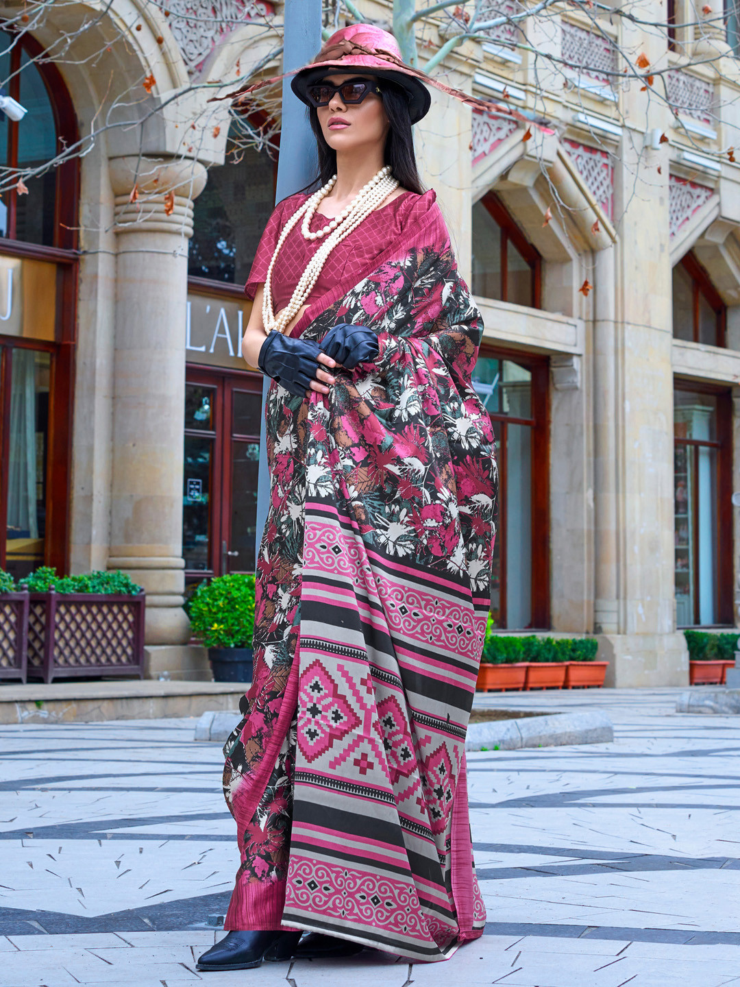 Mitera Block Print Saree