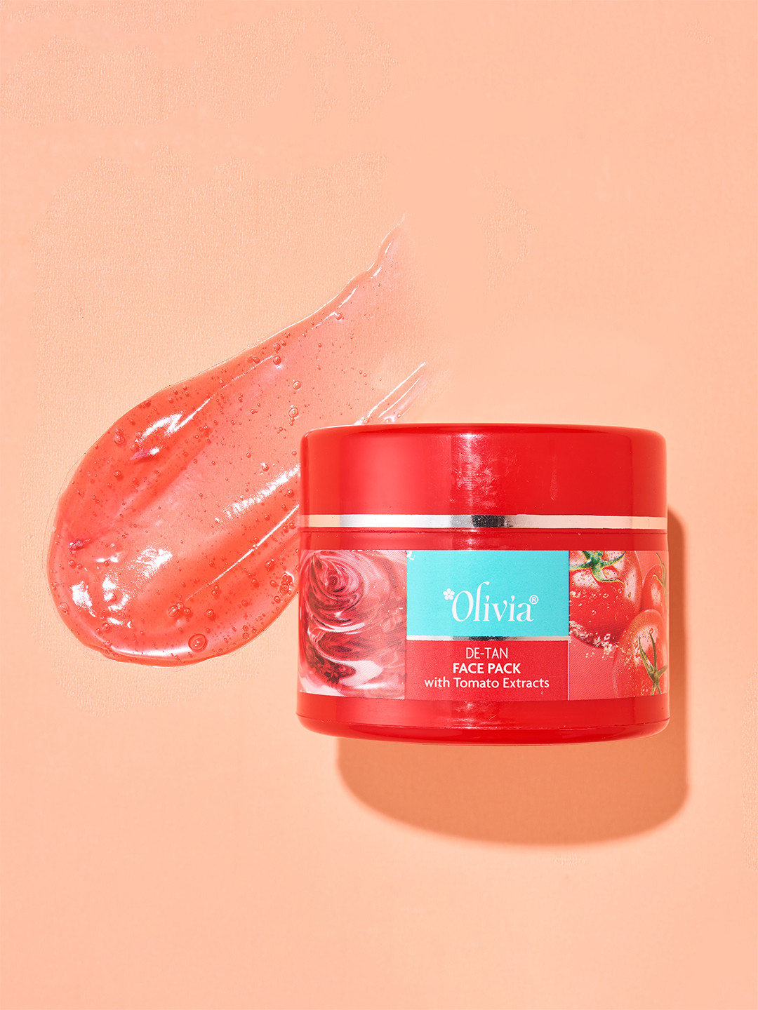 Olivia De-Tan Face Pack with Tomato Extracts to Remove Tan, Brighten Skin & Minimize Pore