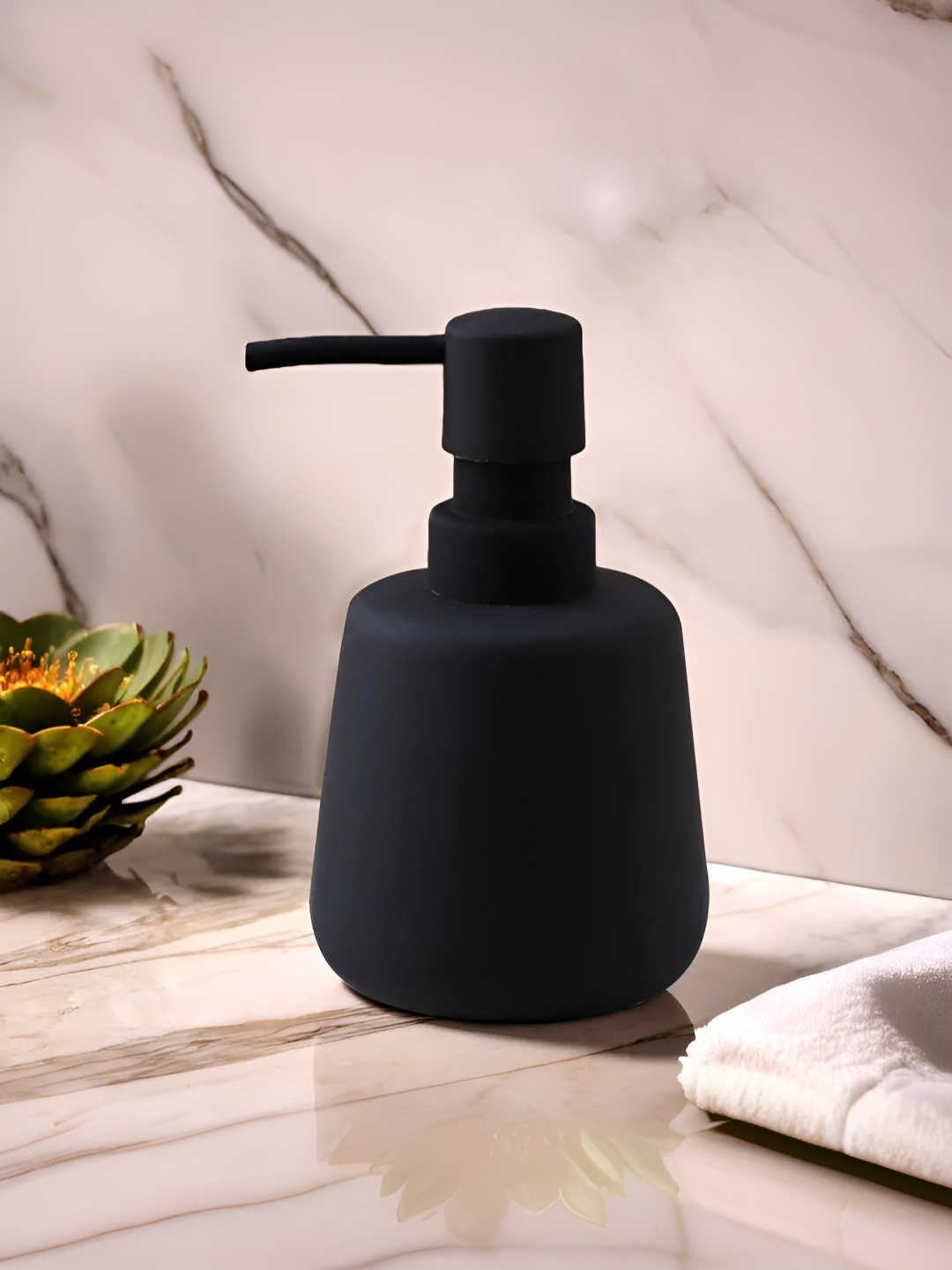 UMAI Black Classic Ceramic Matte Soap Dispenser 260 ml