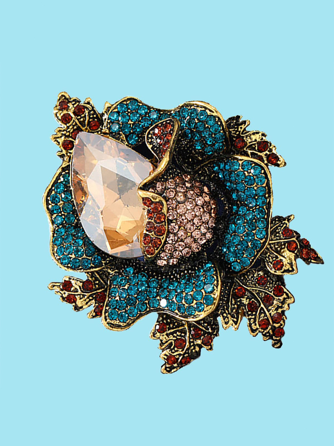 SYGA Crystal Rhinestone Brooch