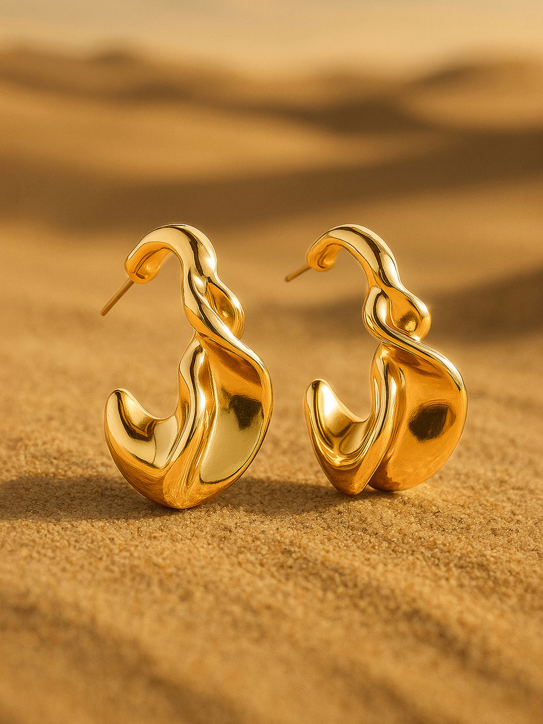 Rubans 18K Gold-Plated Classic Drop Earrings