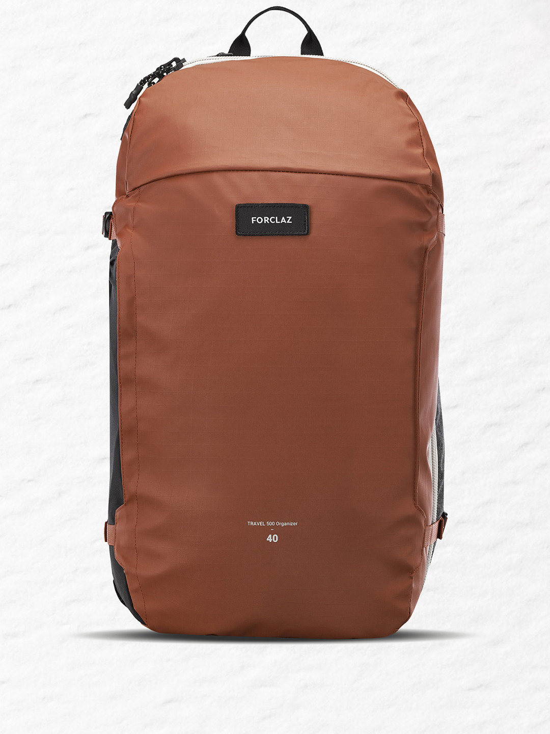 Decathlon FORCLAZ Unisex Orange Multi-Compartment Organizer 40L Travel Backpack