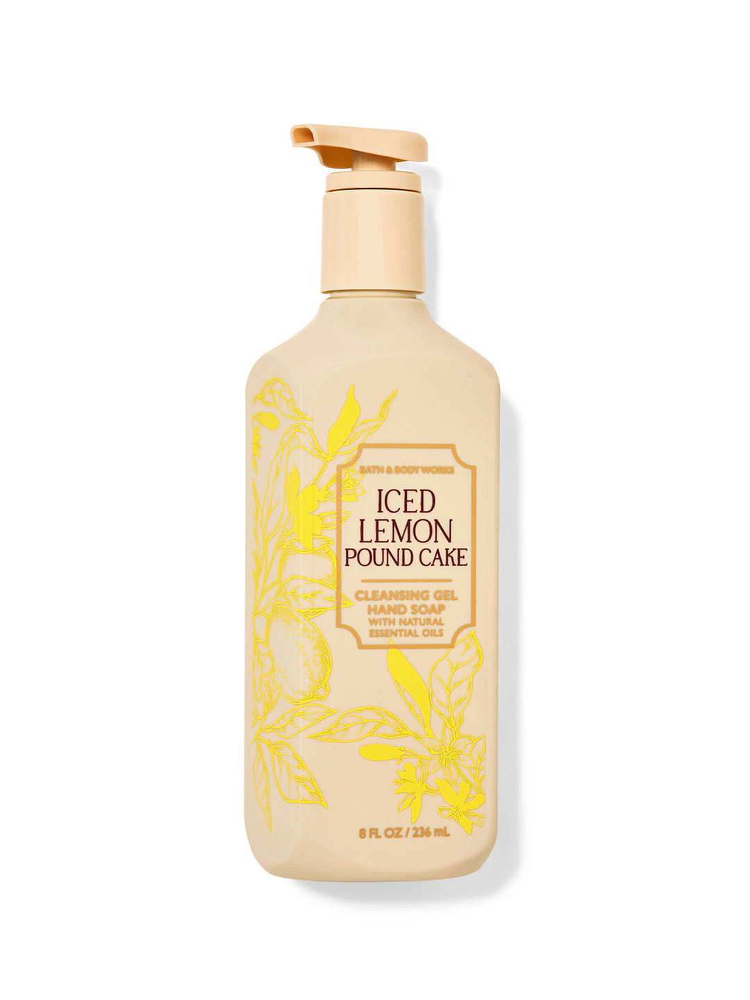 Bath & Body Works Iced Lemon Pound Cake Cleansing Gel Hand Soap - 236ml