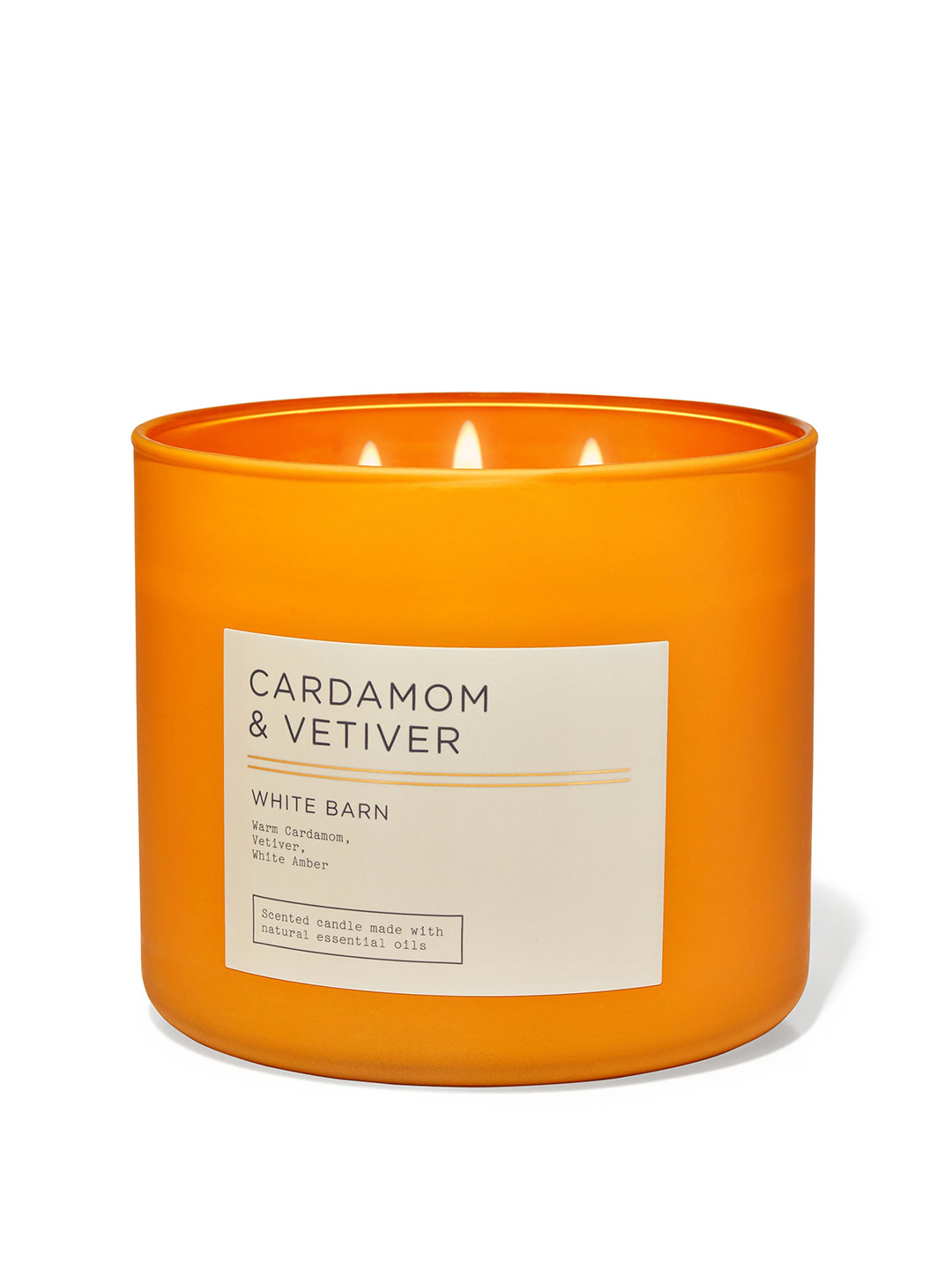 Bath & Body Works Cardamom & Vetiver 3-Wick Scented Candle - 411g